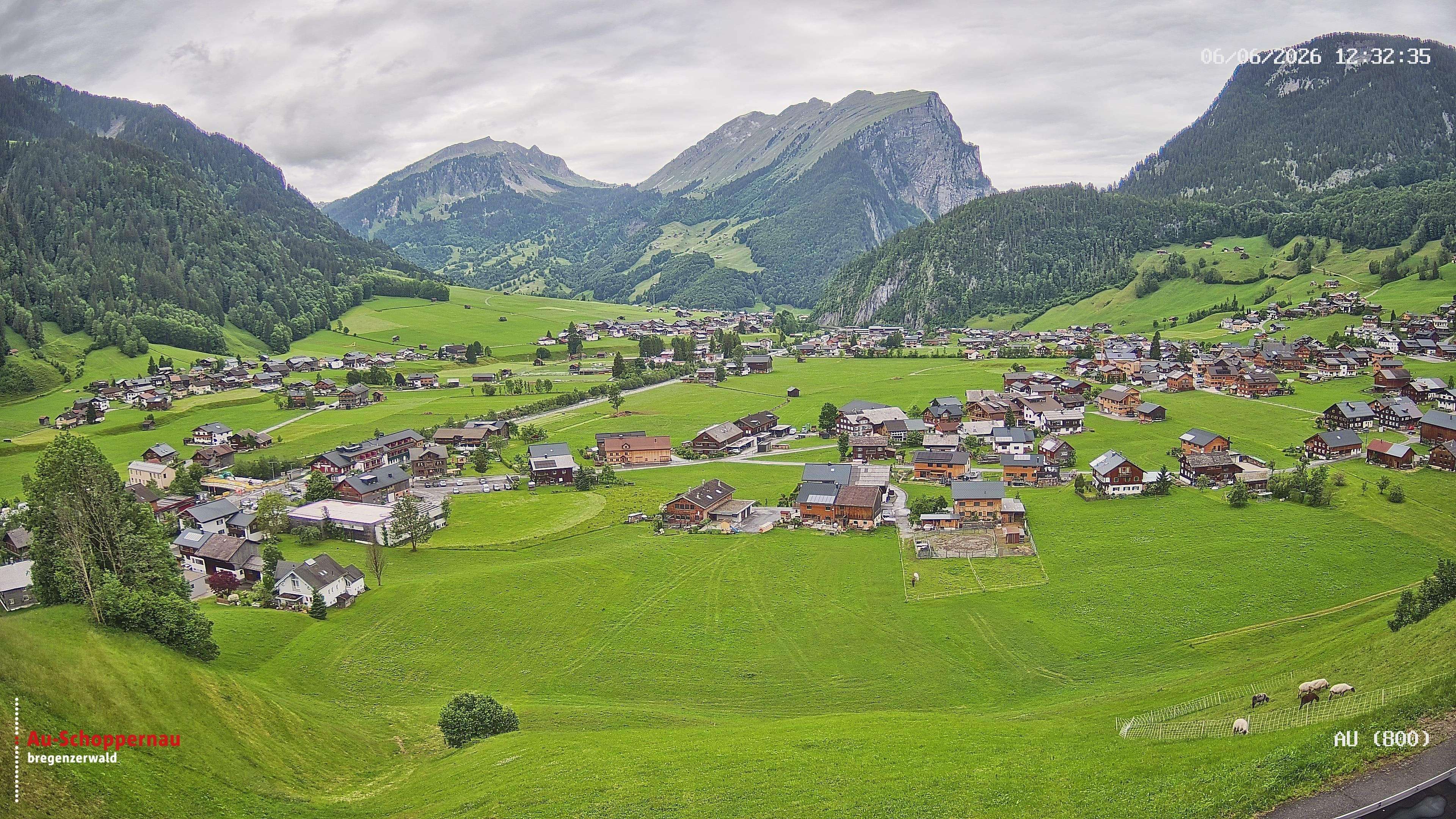 Archived image Webcam Au near Schoppernau