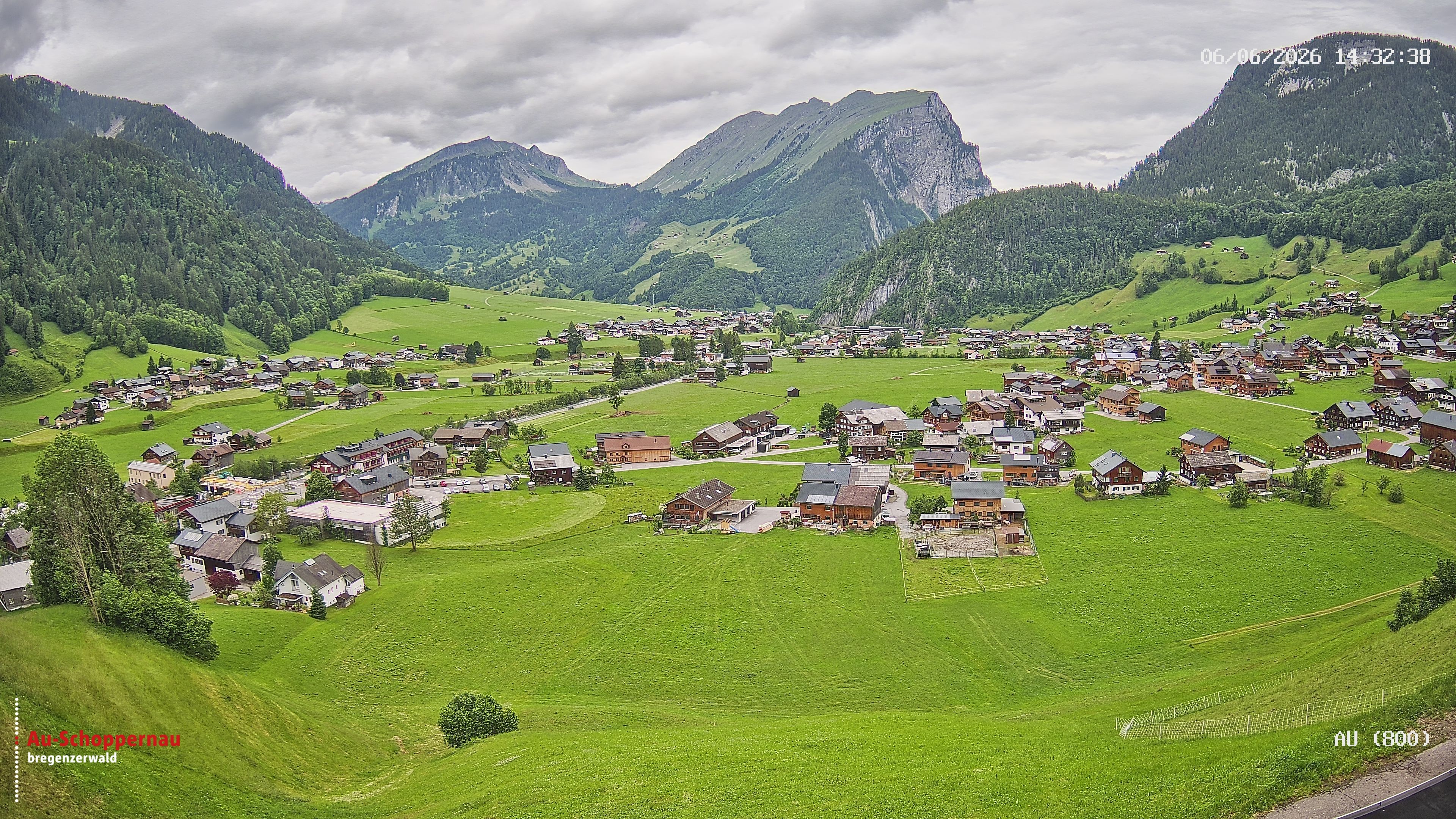 Archived image Webcam Au near Schoppernau