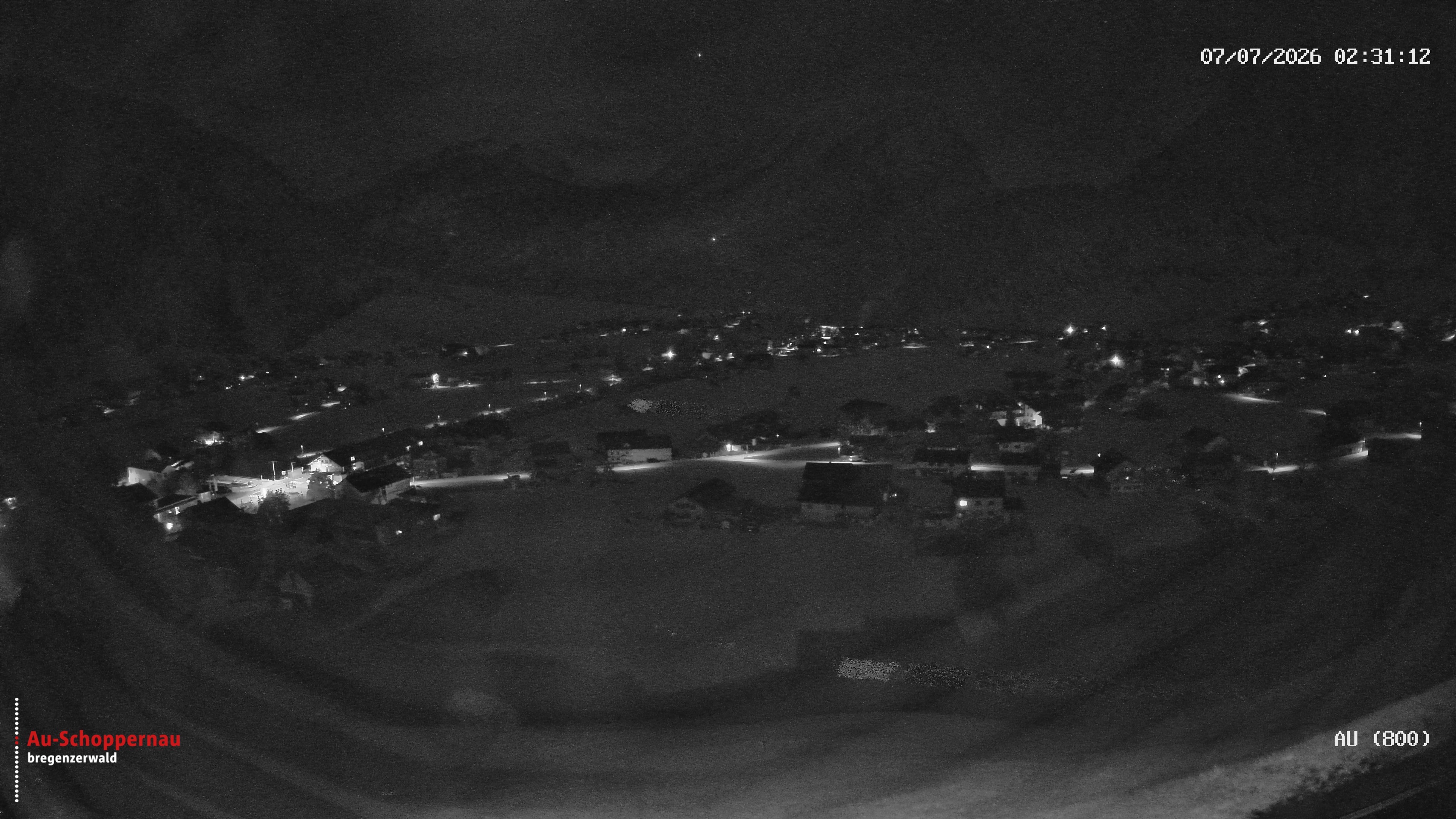 Archived image Webcam Au near Schoppernau