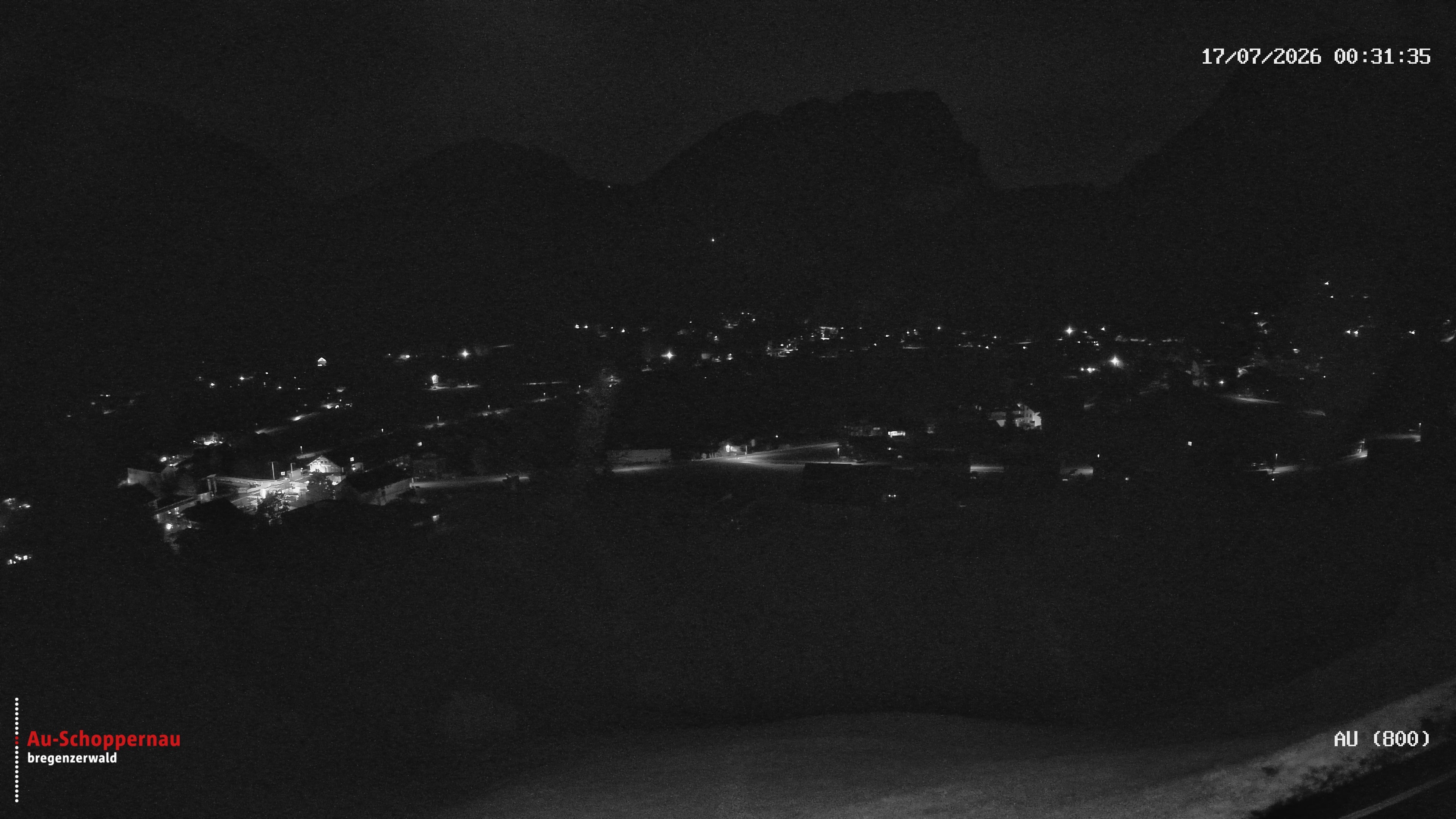 Archived image Webcam Au near Schoppernau