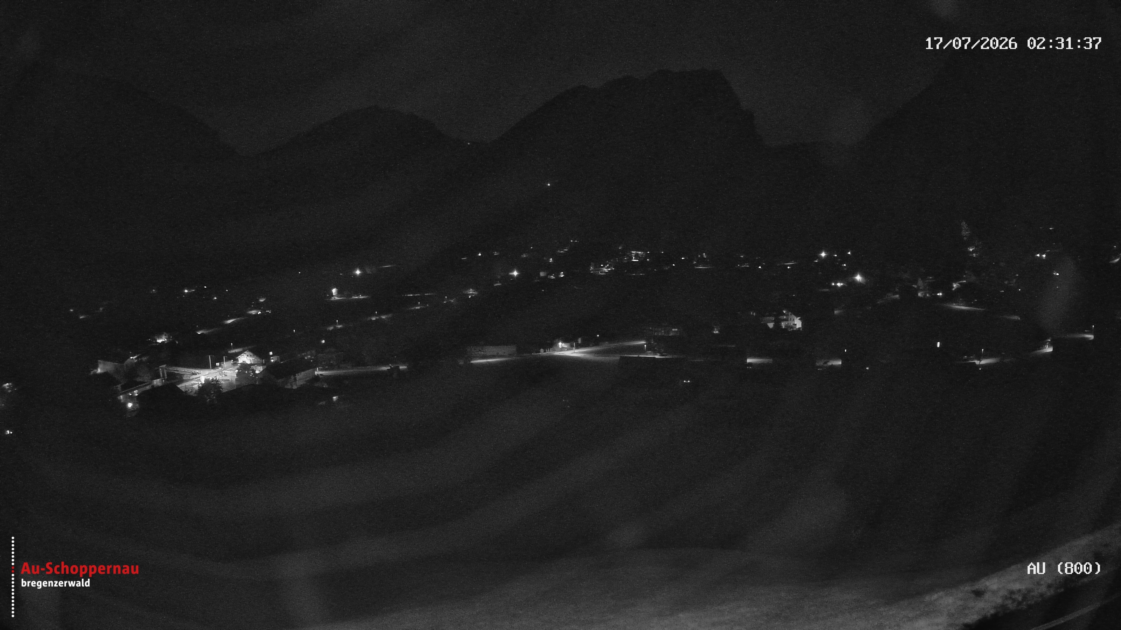 Archived image Webcam Au near Schoppernau
