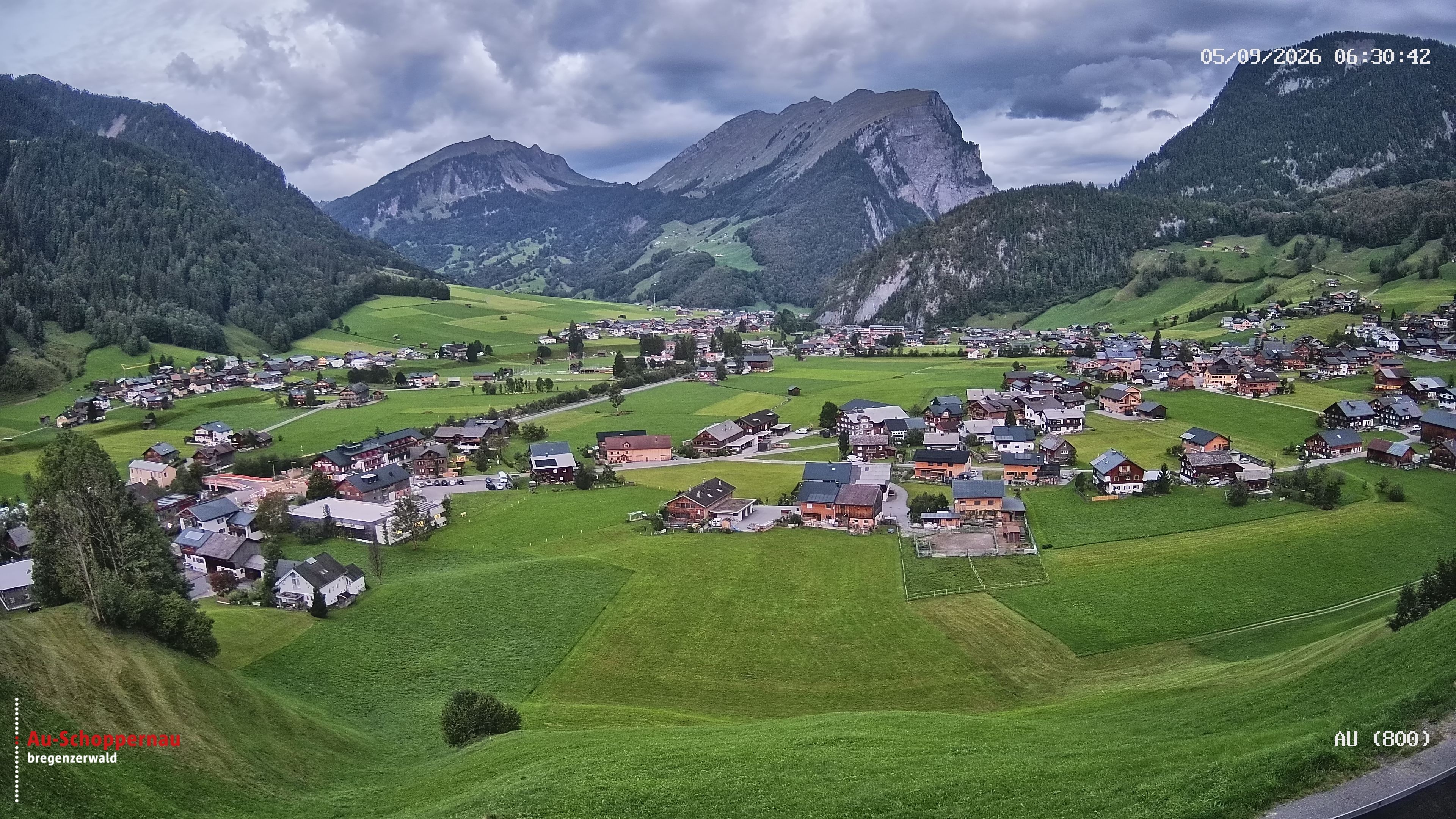 Archived image Webcam Au near Schoppernau