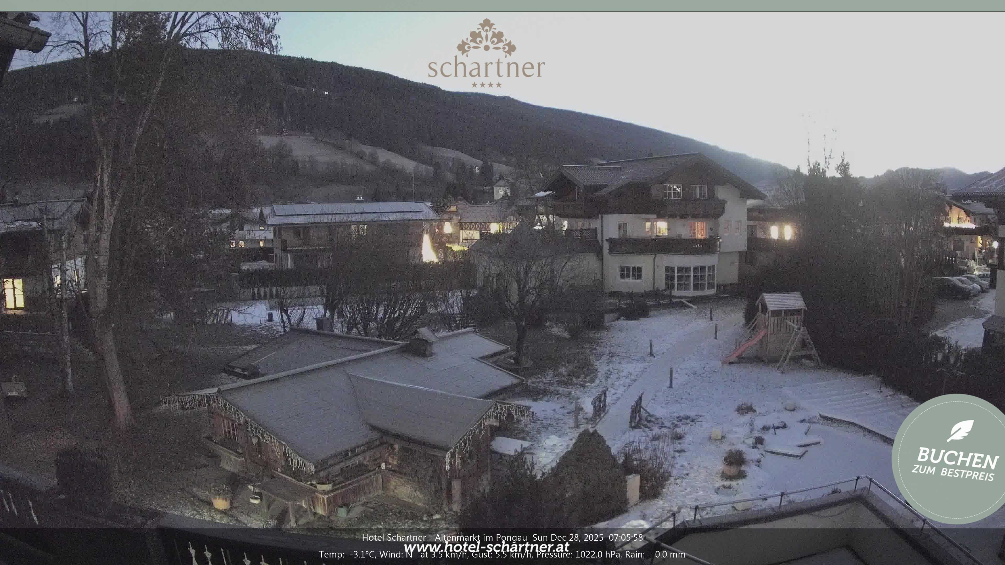 Archiv Foto Webcam Altenmarkt: Hotel Schartner
