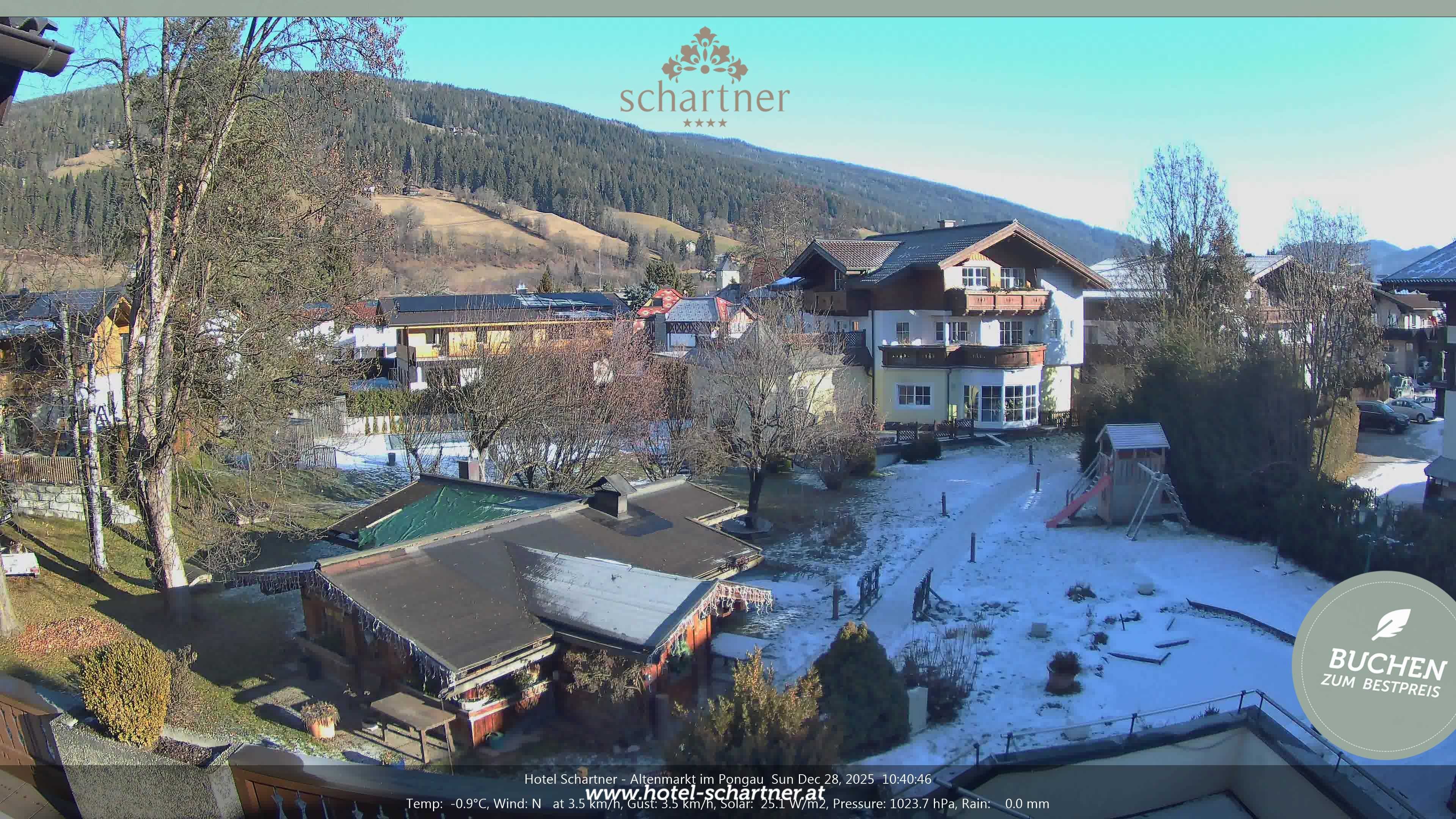 Archiv Foto Webcam Altenmarkt: Hotel Schartner