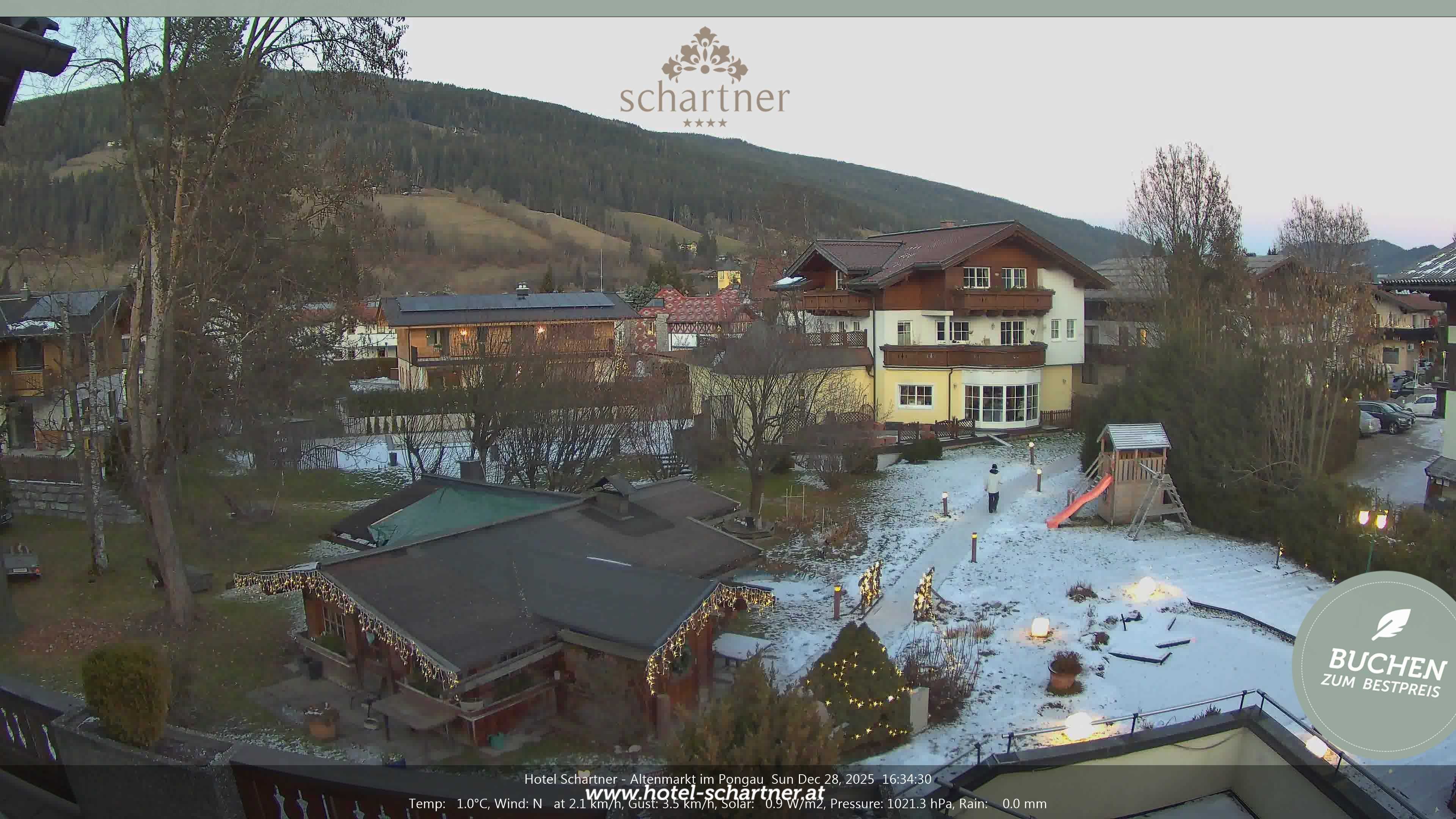 Archiv Foto Webcam Altenmarkt: Hotel Schartner