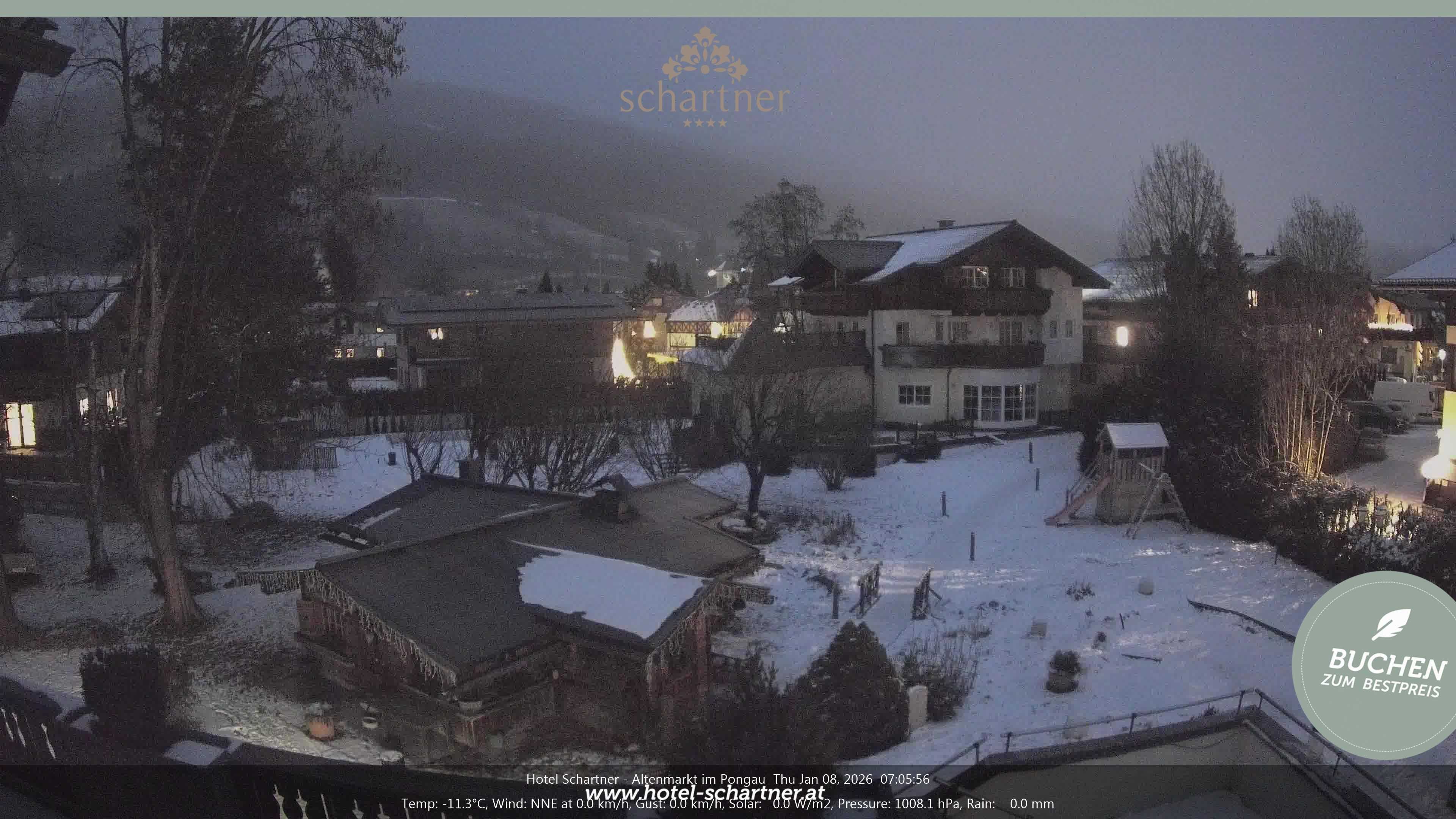 Archived image Webcam Altenmarkt im Pongau: Hotel Schartner