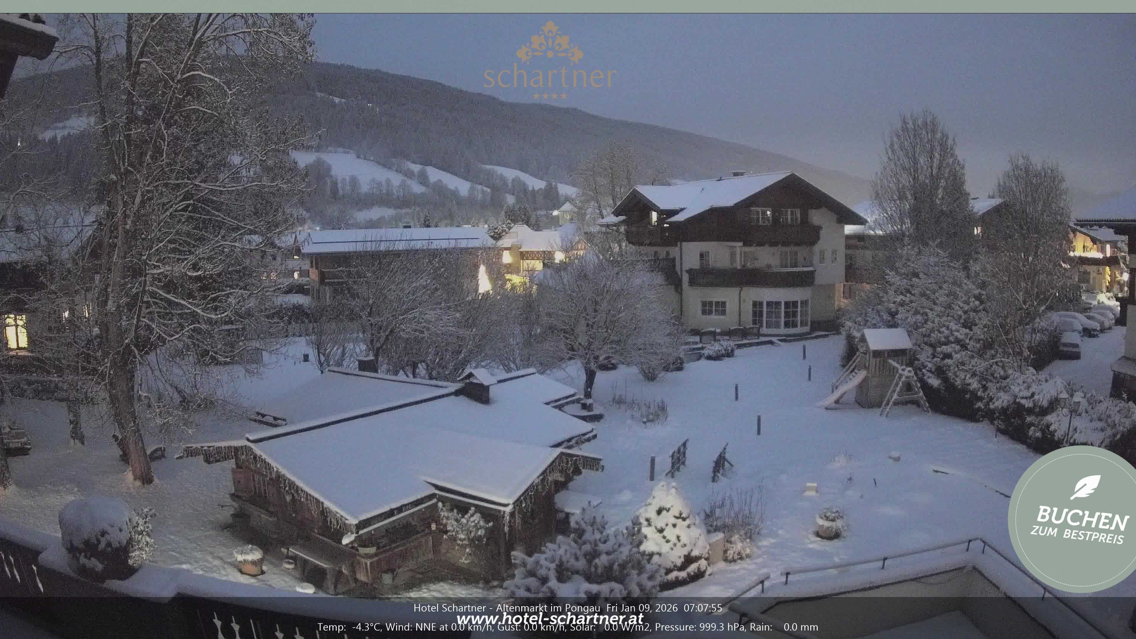 Archiv Foto Webcam Altenmarkt: Hotel Schartner
