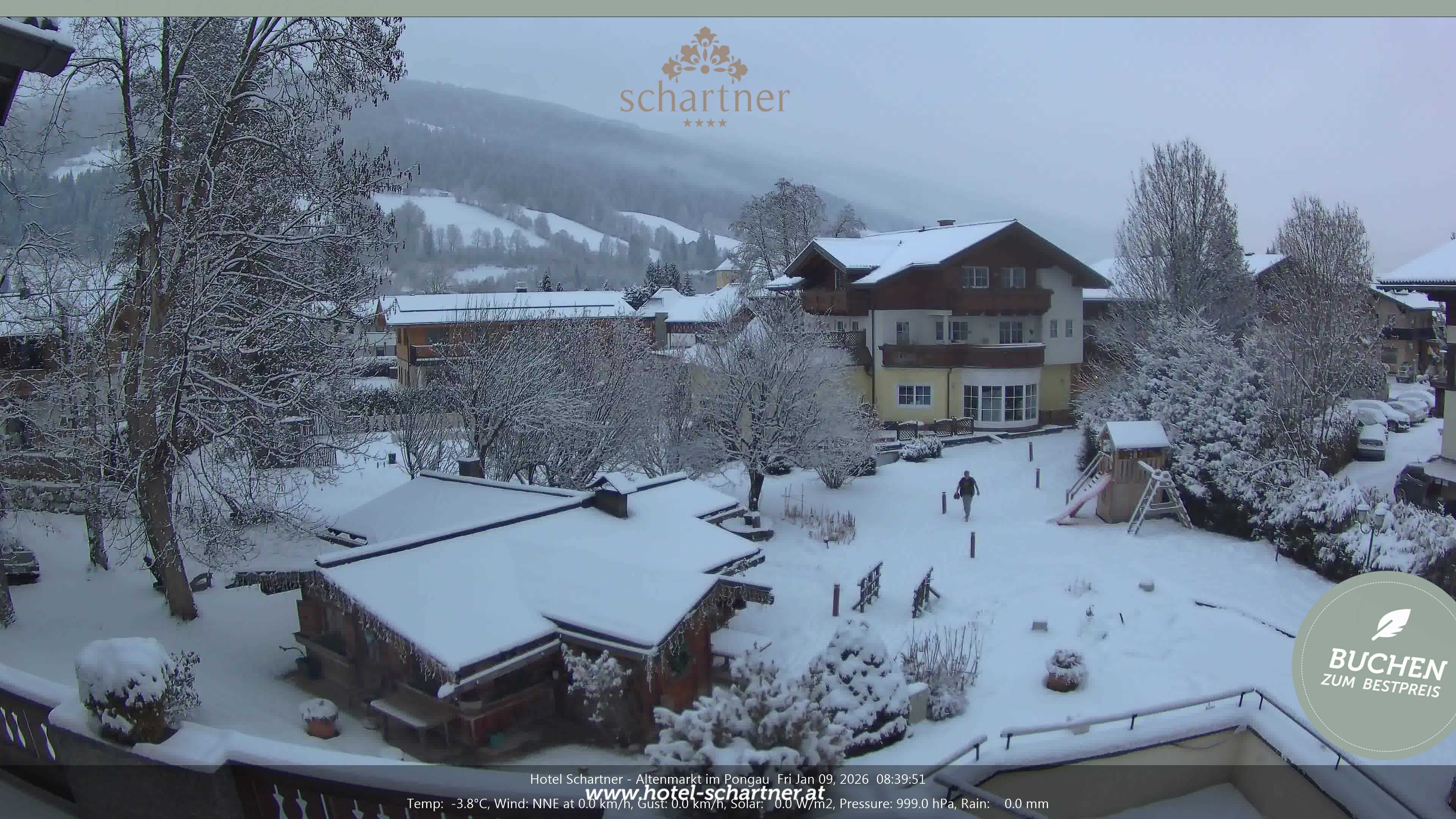 Archived image Webcam Altenmarkt im Pongau: Hotel Schartner