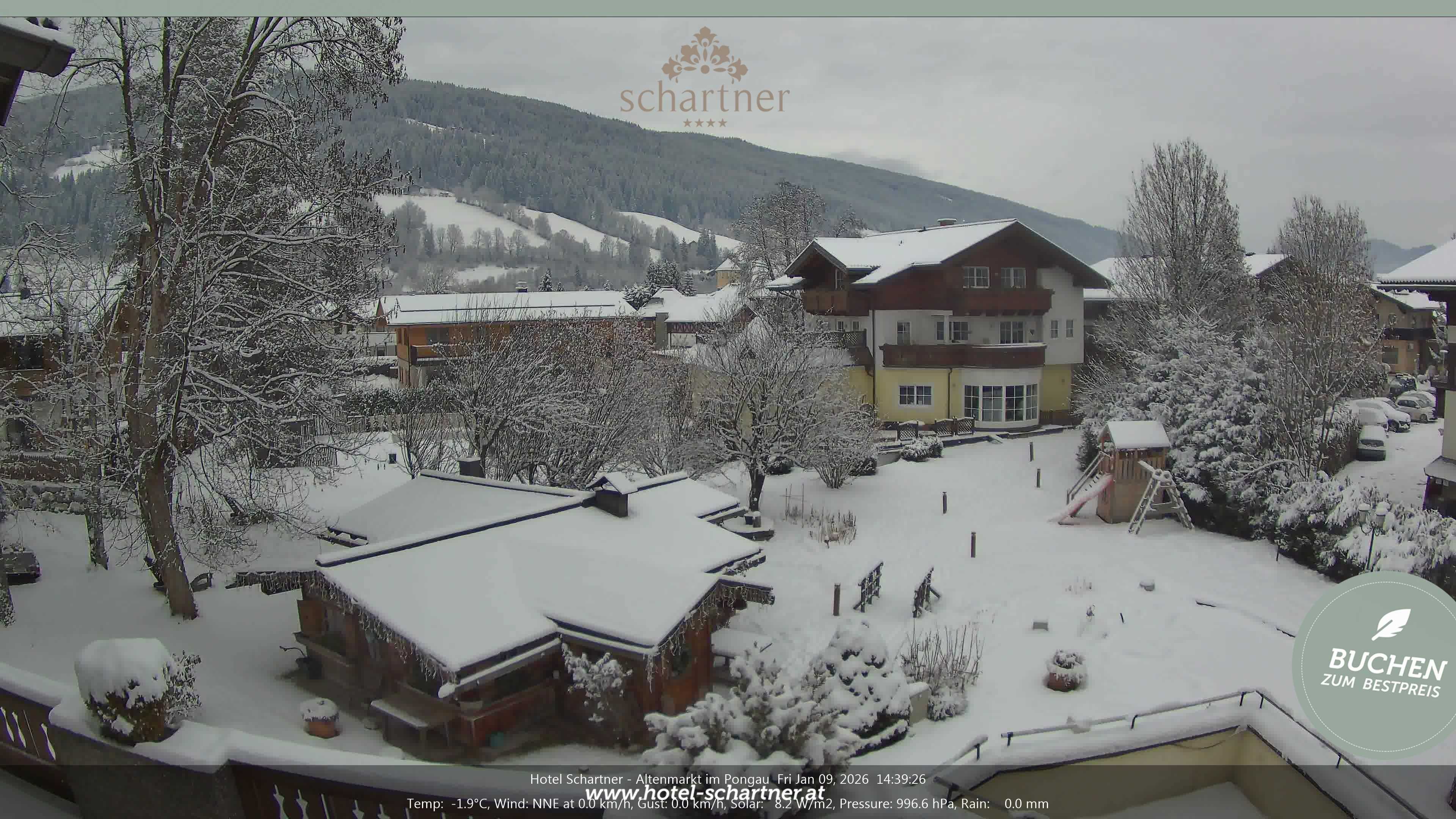 Archived image Webcam Altenmarkt im Pongau: Hotel Schartner