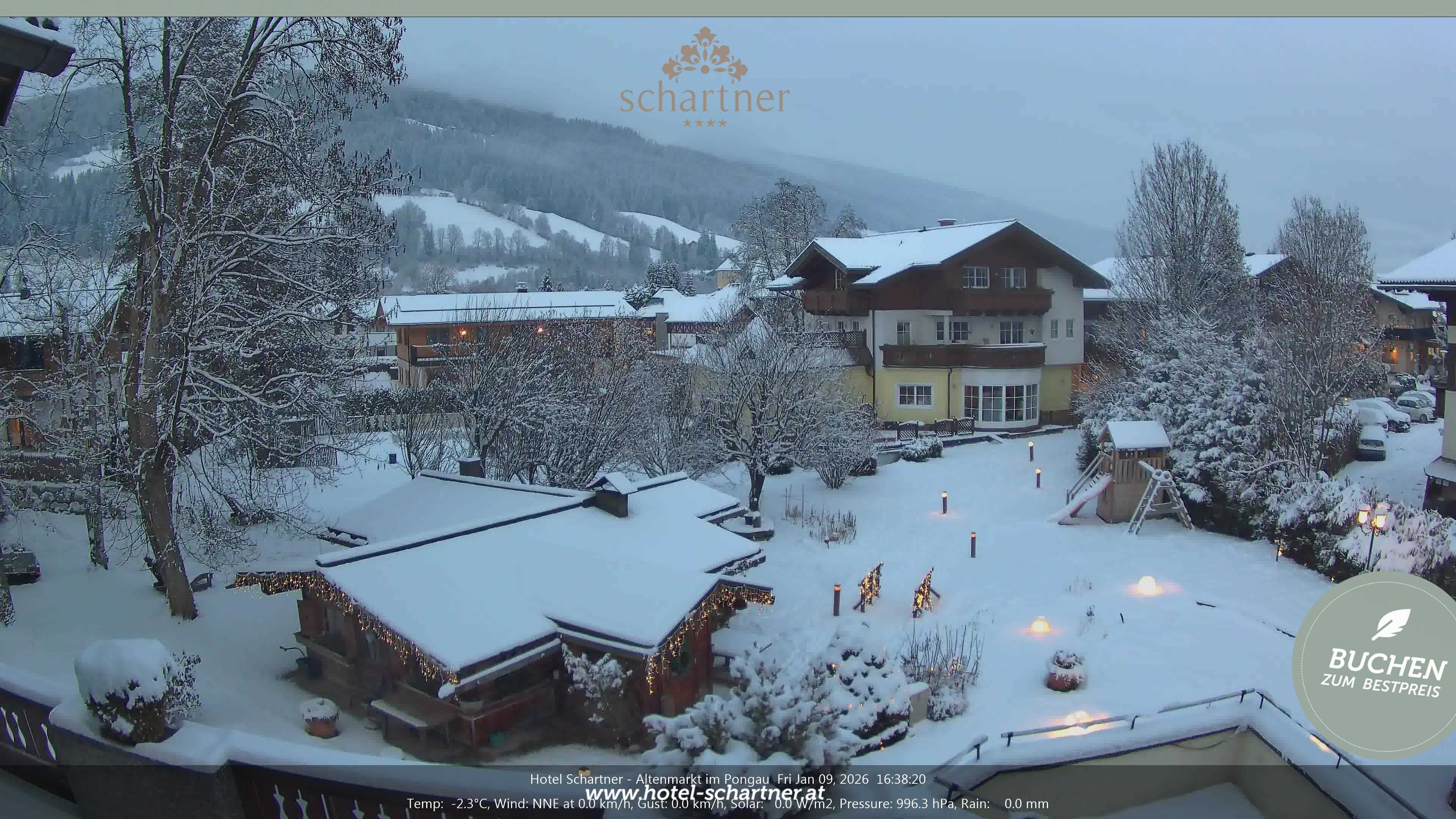 Archived image Webcam Altenmarkt im Pongau: Hotel Schartner