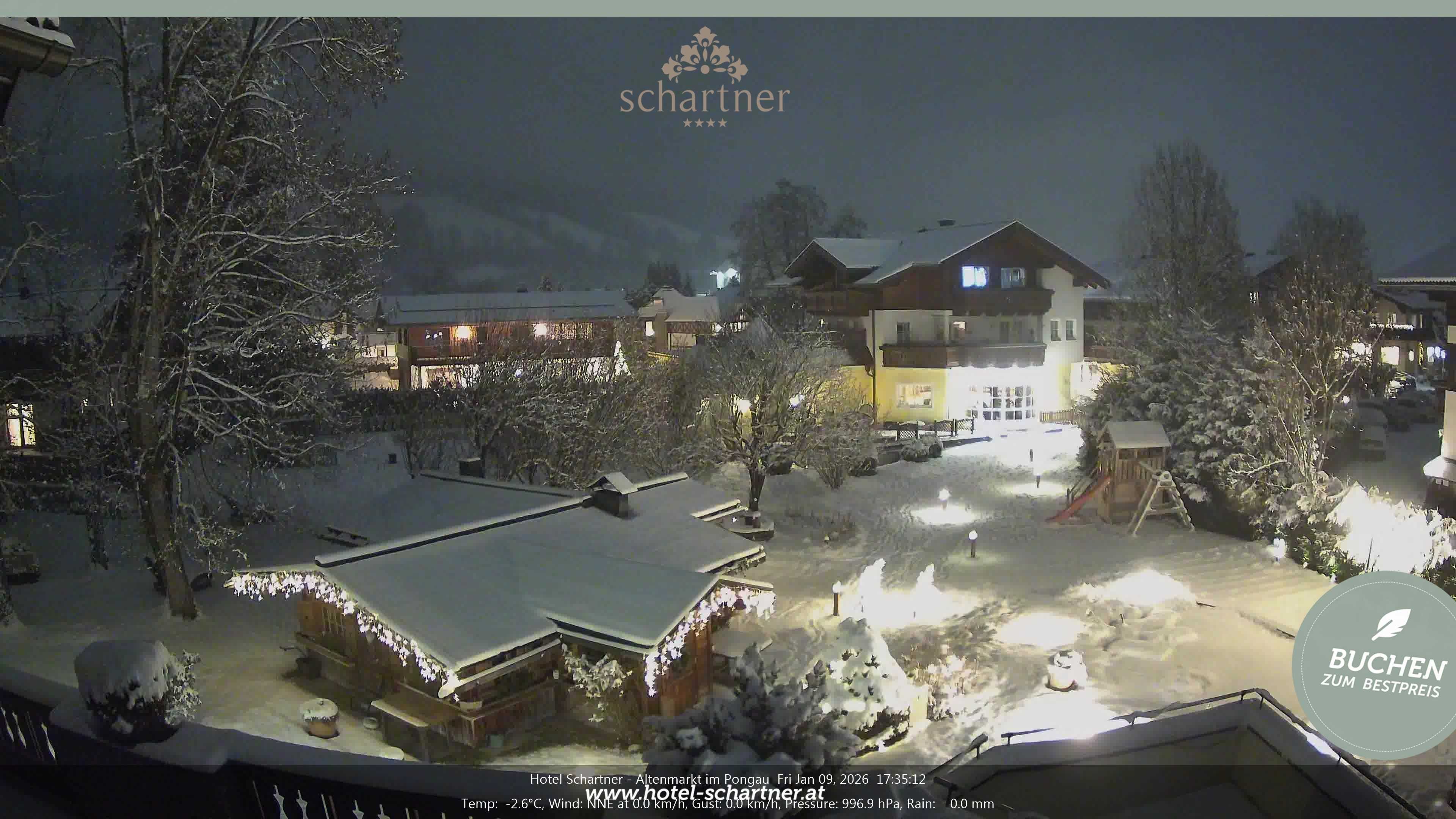Archiv Foto Webcam Altenmarkt: Hotel Schartner