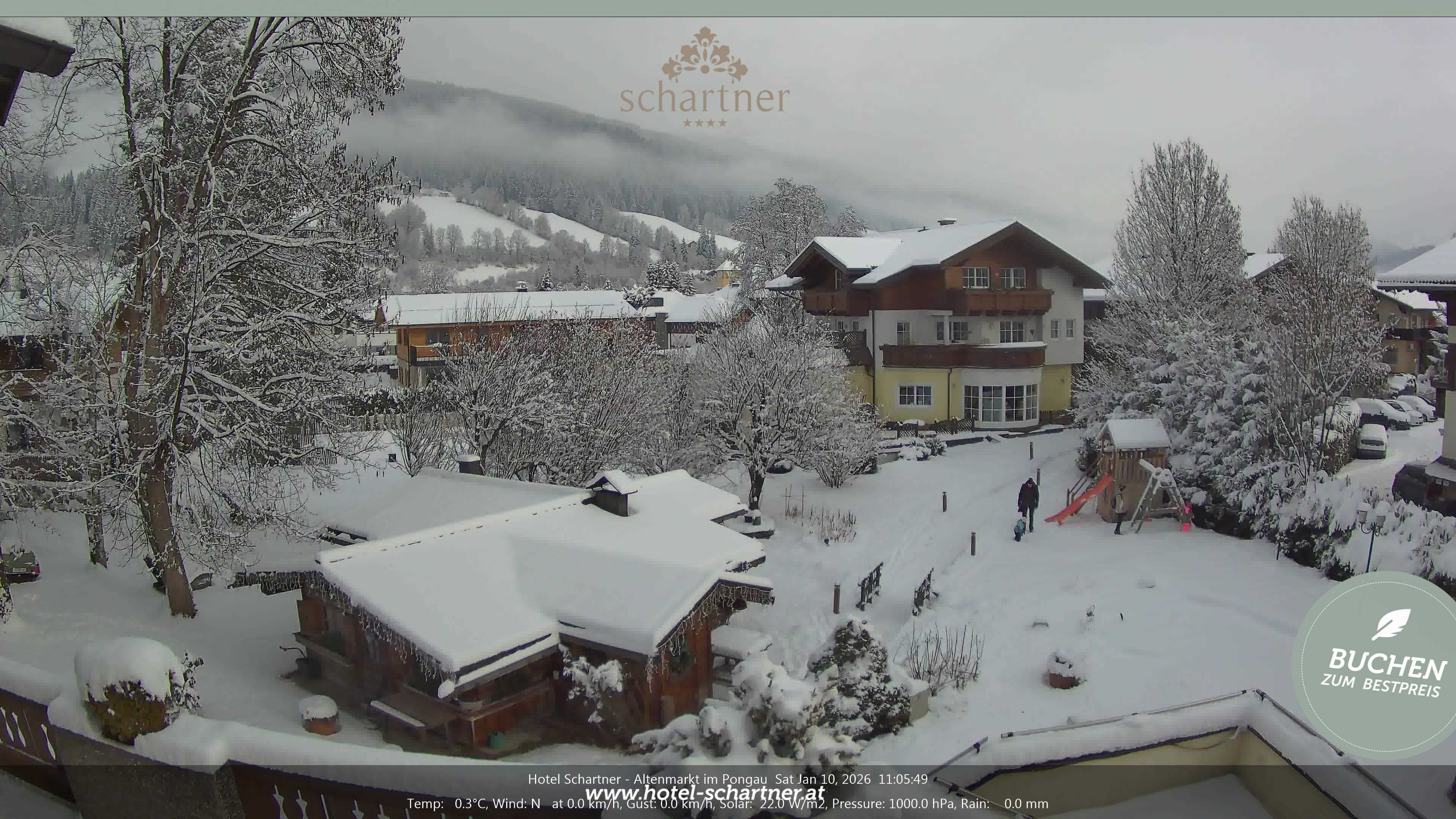 Archiv Foto Webcam Altenmarkt: Hotel Schartner