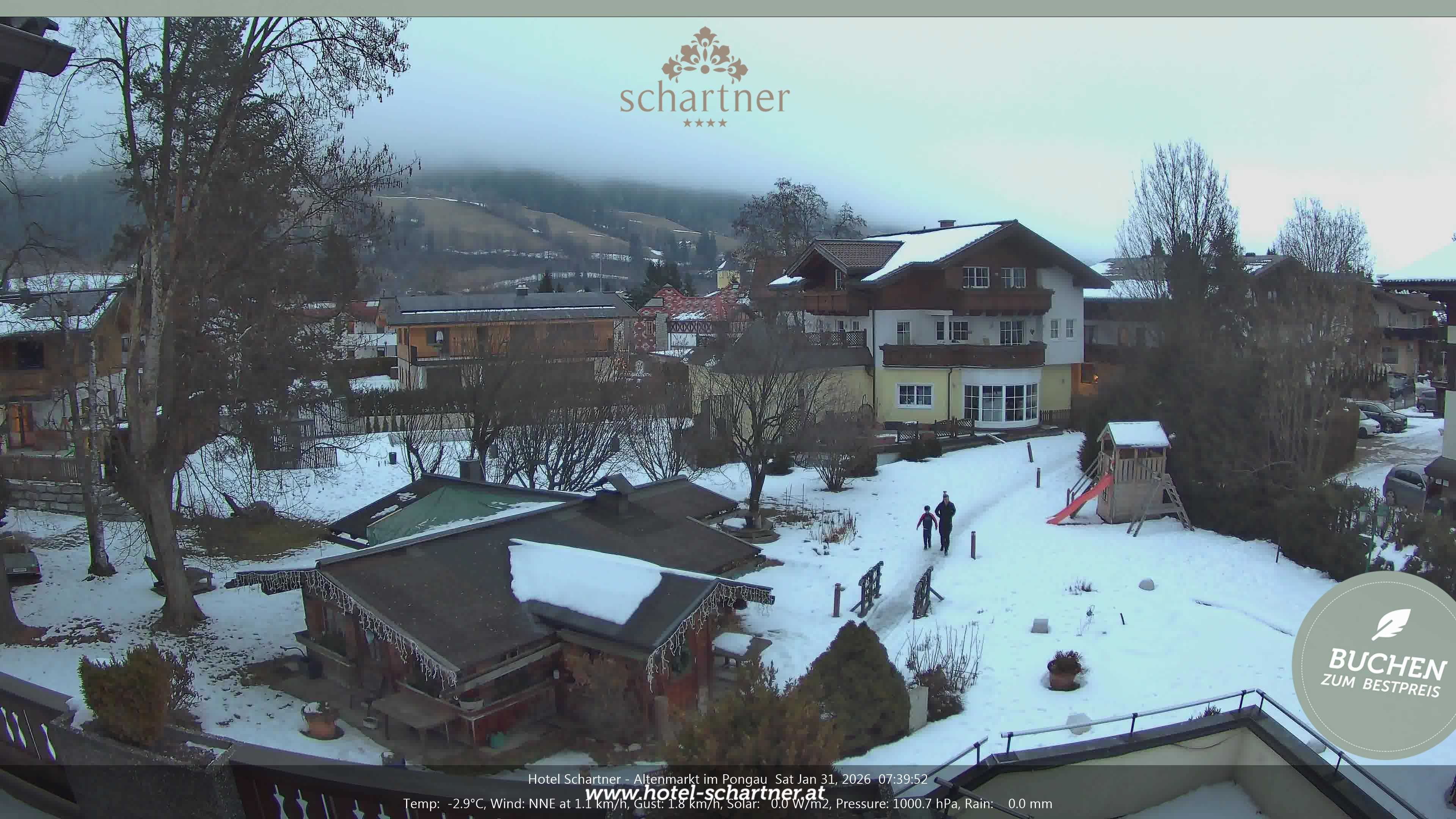 Archived image Webcam Altenmarkt im Pongau: Hotel Schartner