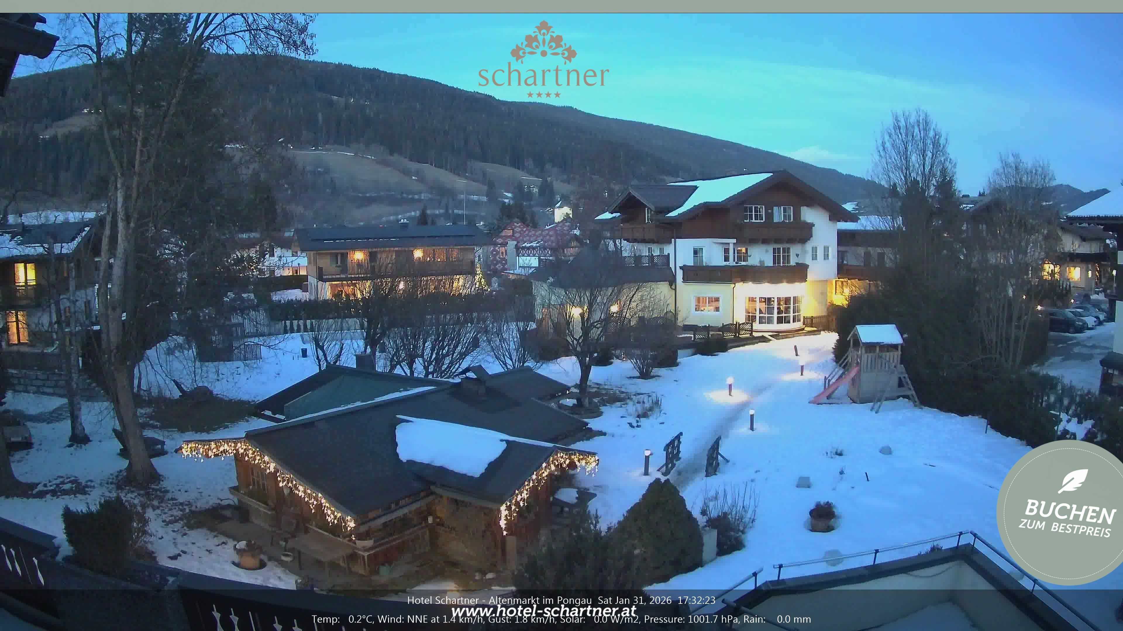 Archiv Foto Webcam Altenmarkt: Hotel Schartner