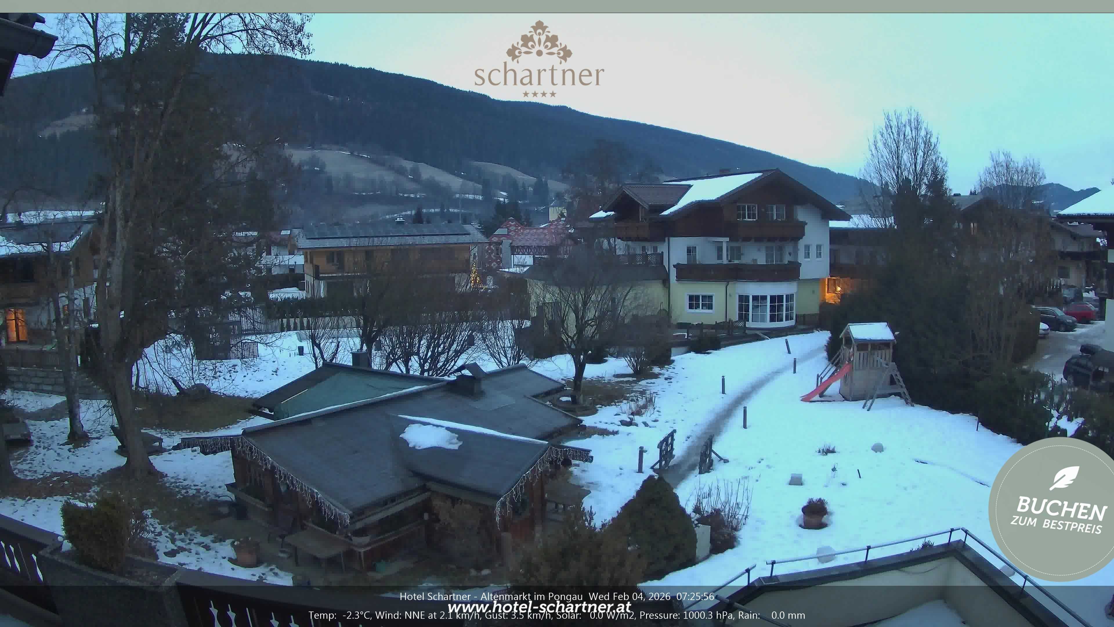 Archiv Foto Webcam Altenmarkt: Hotel Schartner