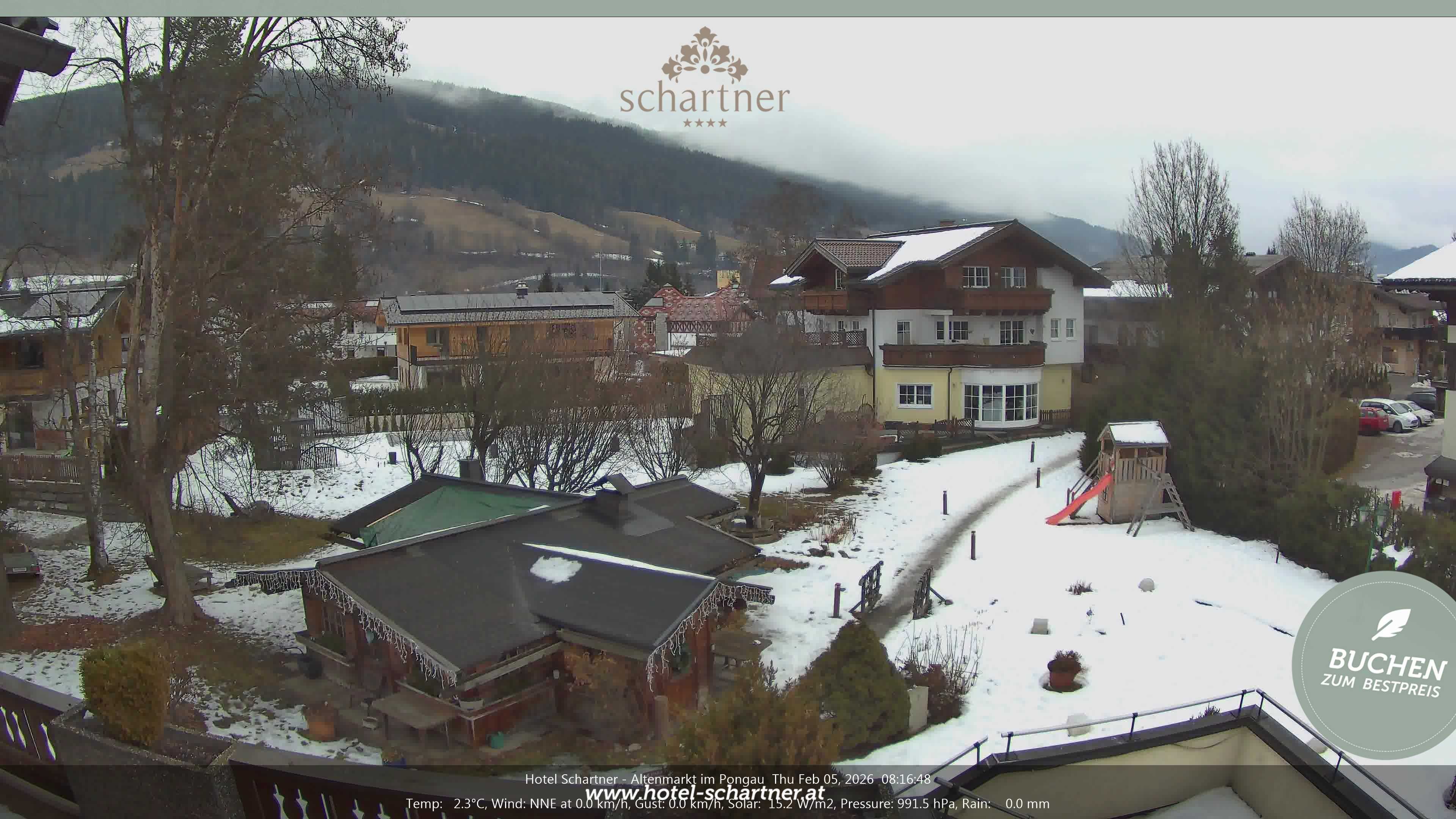 Archived image Webcam Altenmarkt im Pongau: Hotel Schartner
