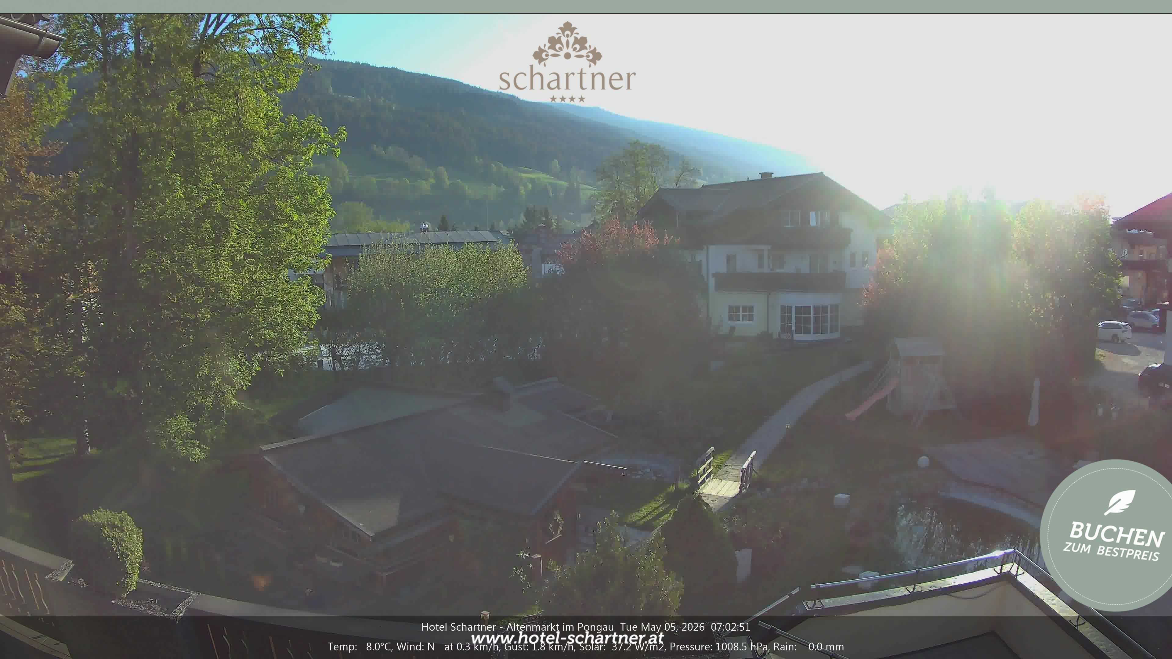 Archiv Foto Webcam Altenmarkt: Hotel Schartner