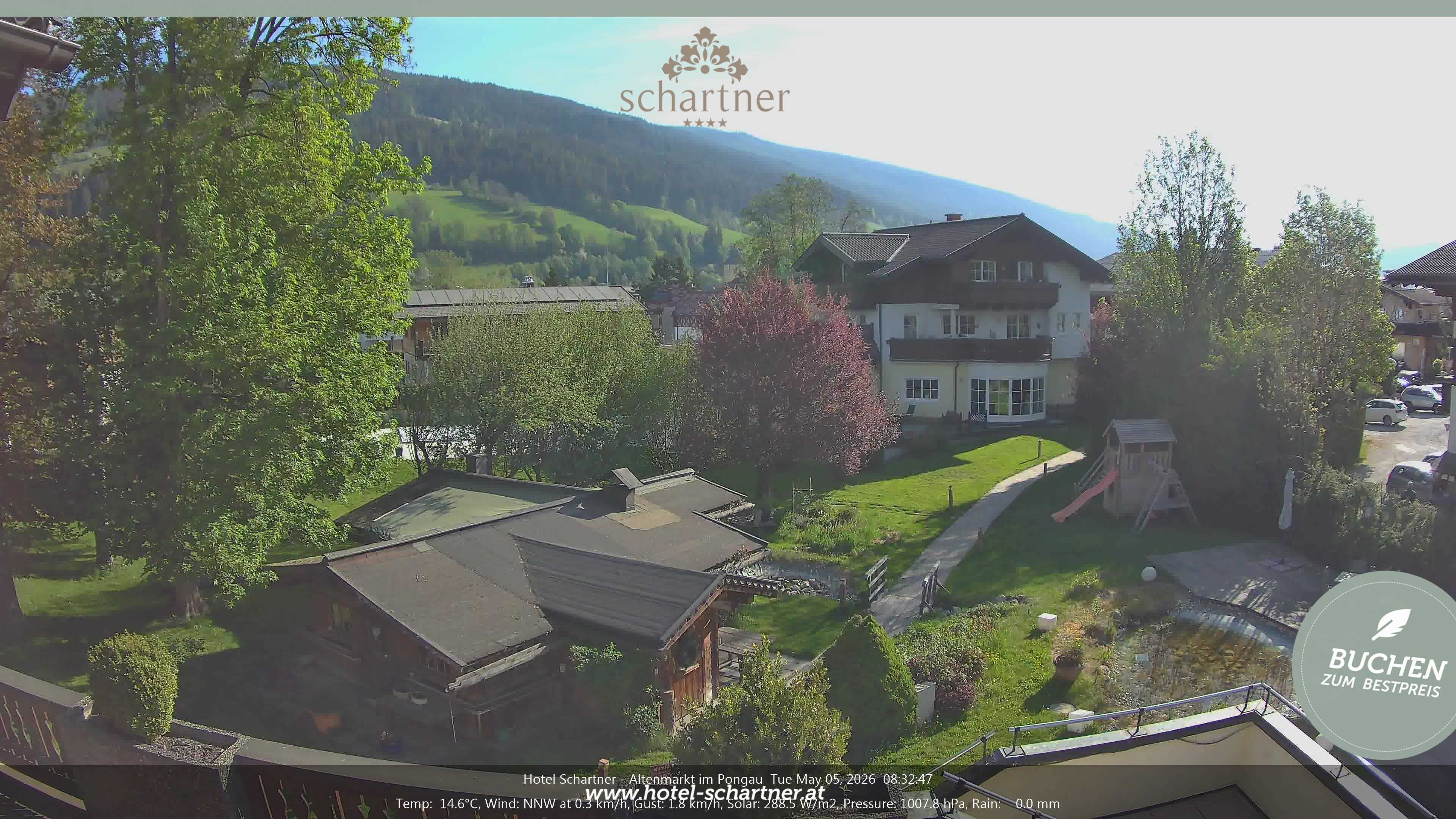 Archiv Foto Webcam Altenmarkt: Hotel Schartner