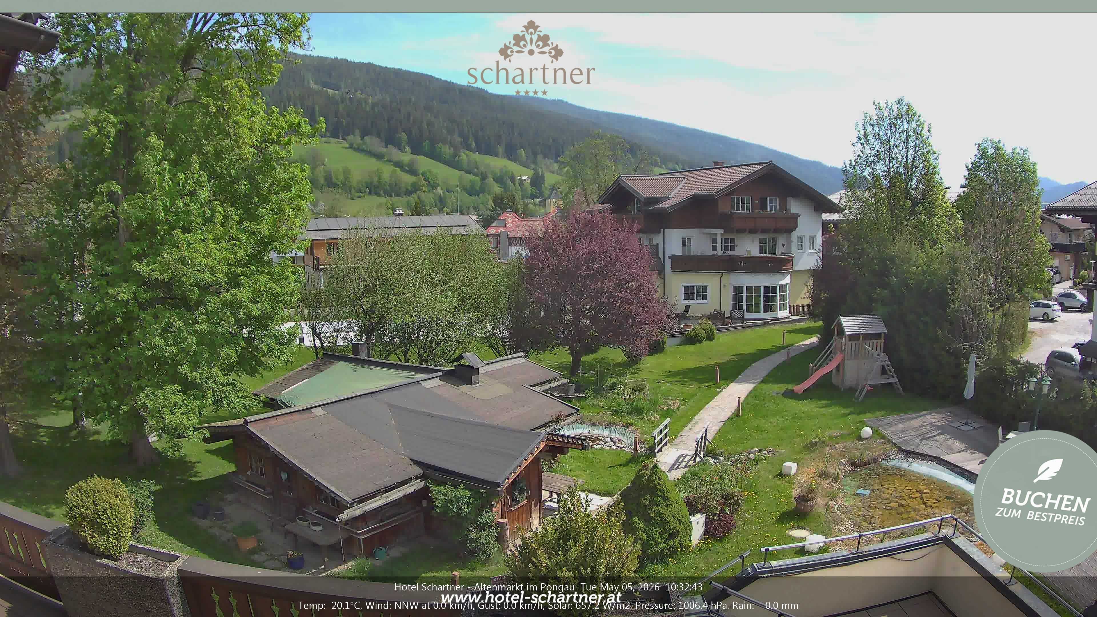 Archiv Foto Webcam Altenmarkt: Hotel Schartner