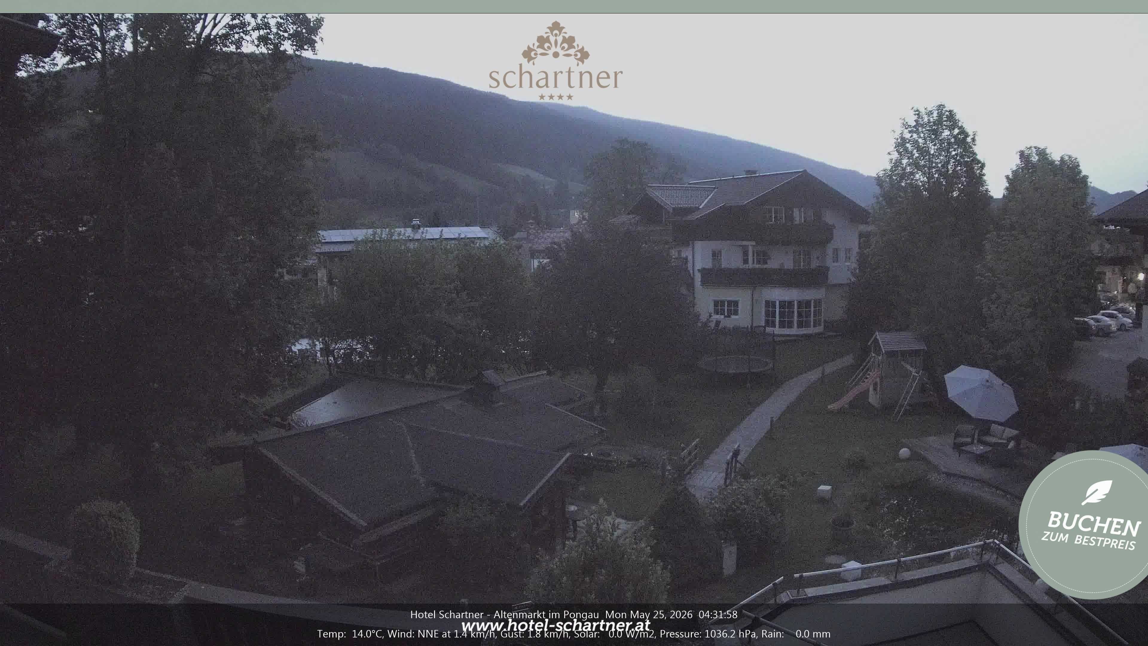 Archiv Foto Webcam Altenmarkt: Hotel Schartner