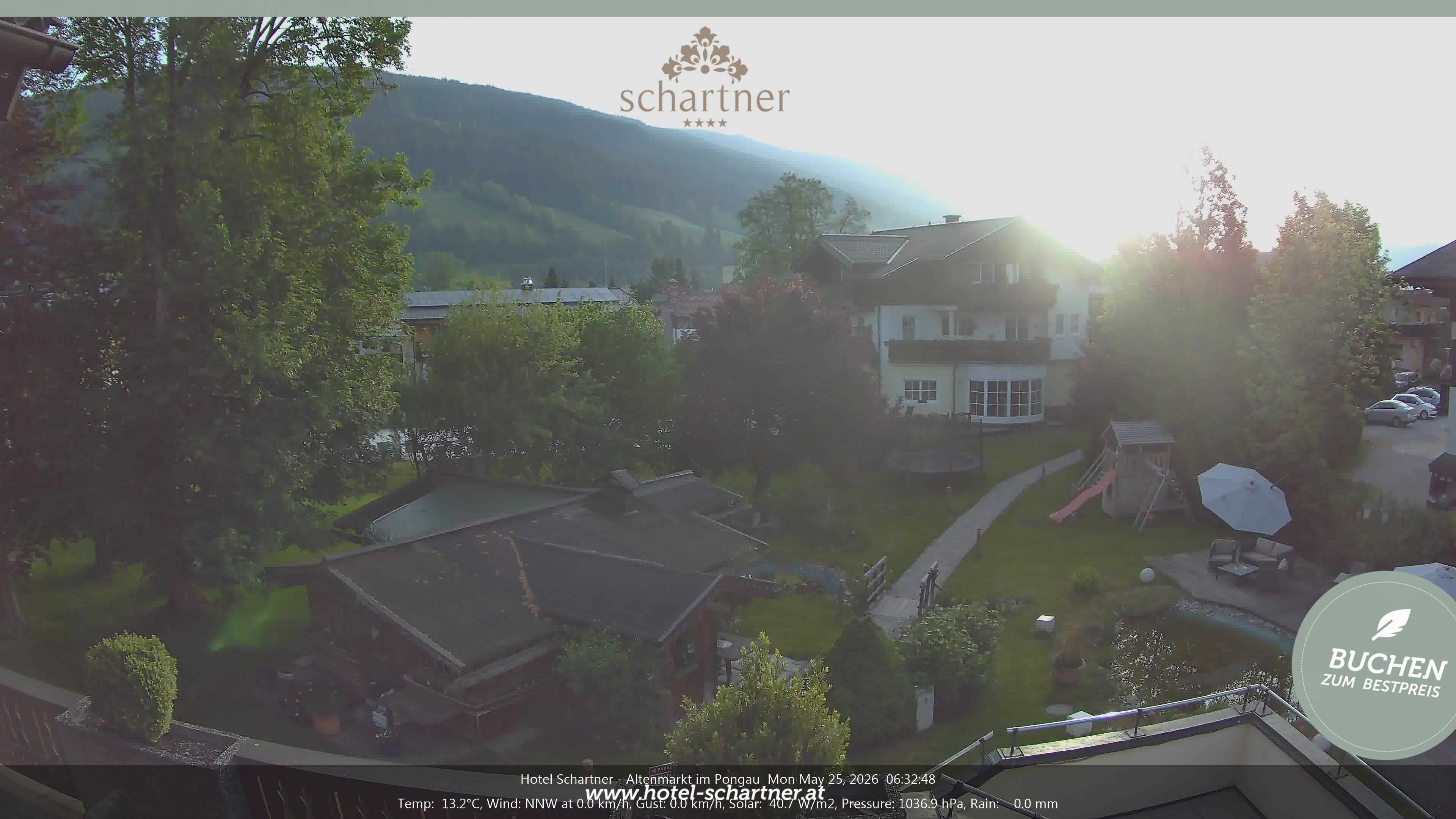 Archiv Foto Webcam Altenmarkt: Hotel Schartner