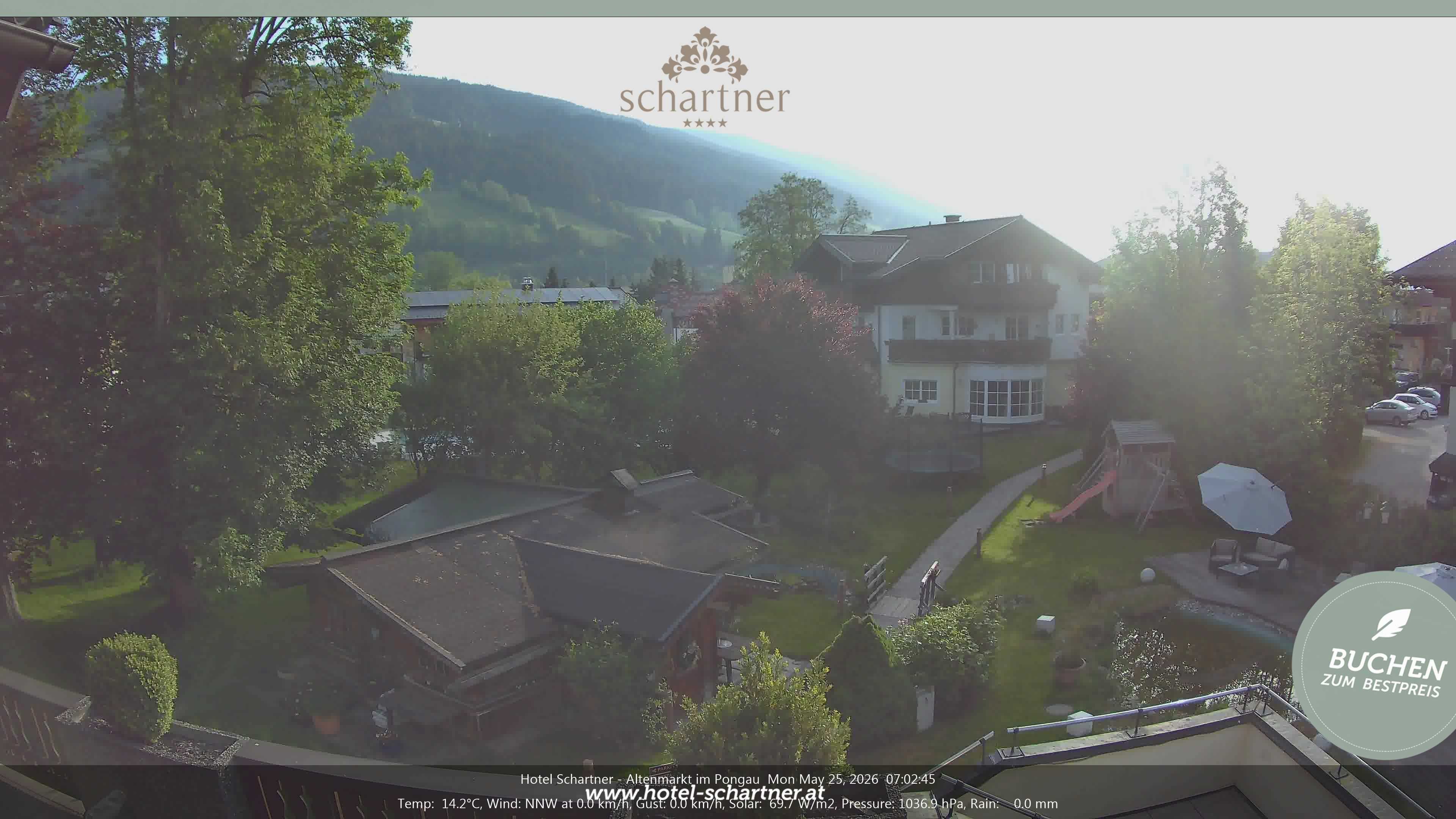 Archiv Foto Webcam Altenmarkt: Hotel Schartner