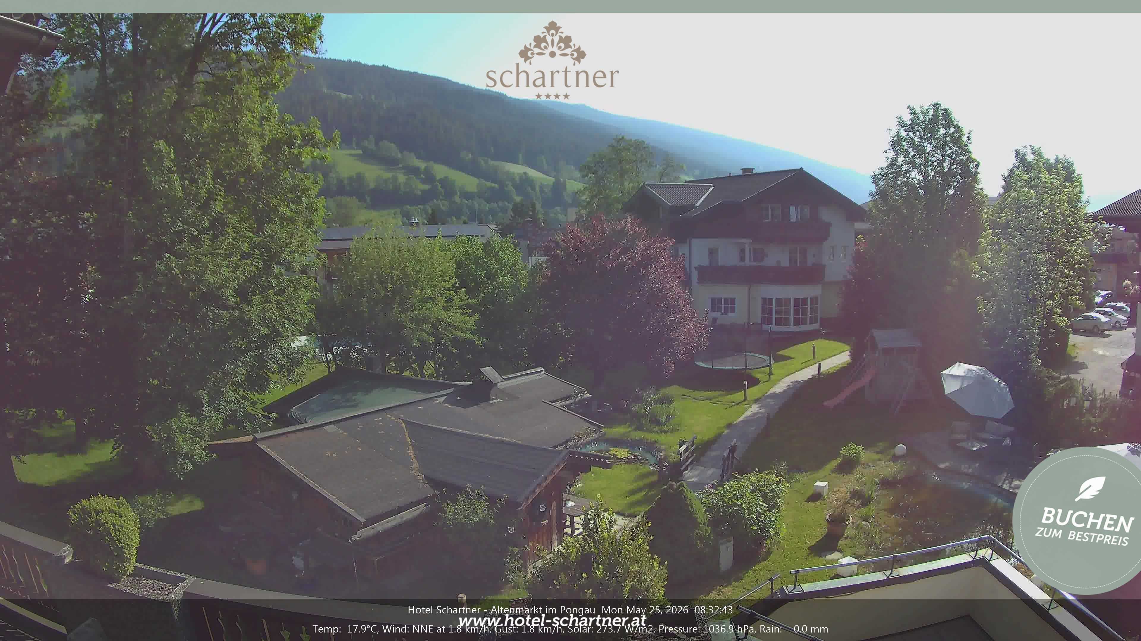 Archiv Foto Webcam Altenmarkt: Hotel Schartner