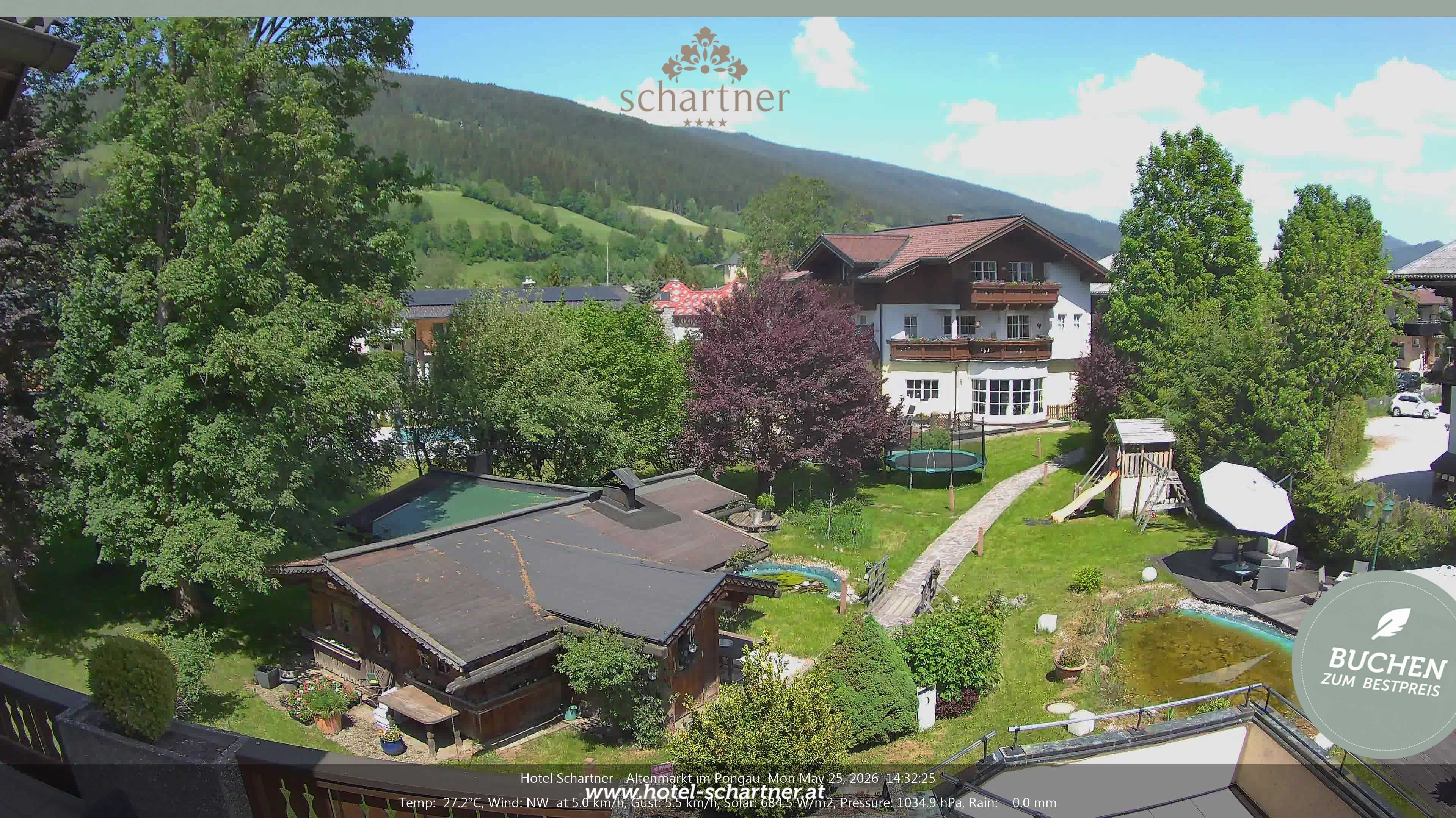 Archiv Foto Webcam Altenmarkt: Hotel Schartner