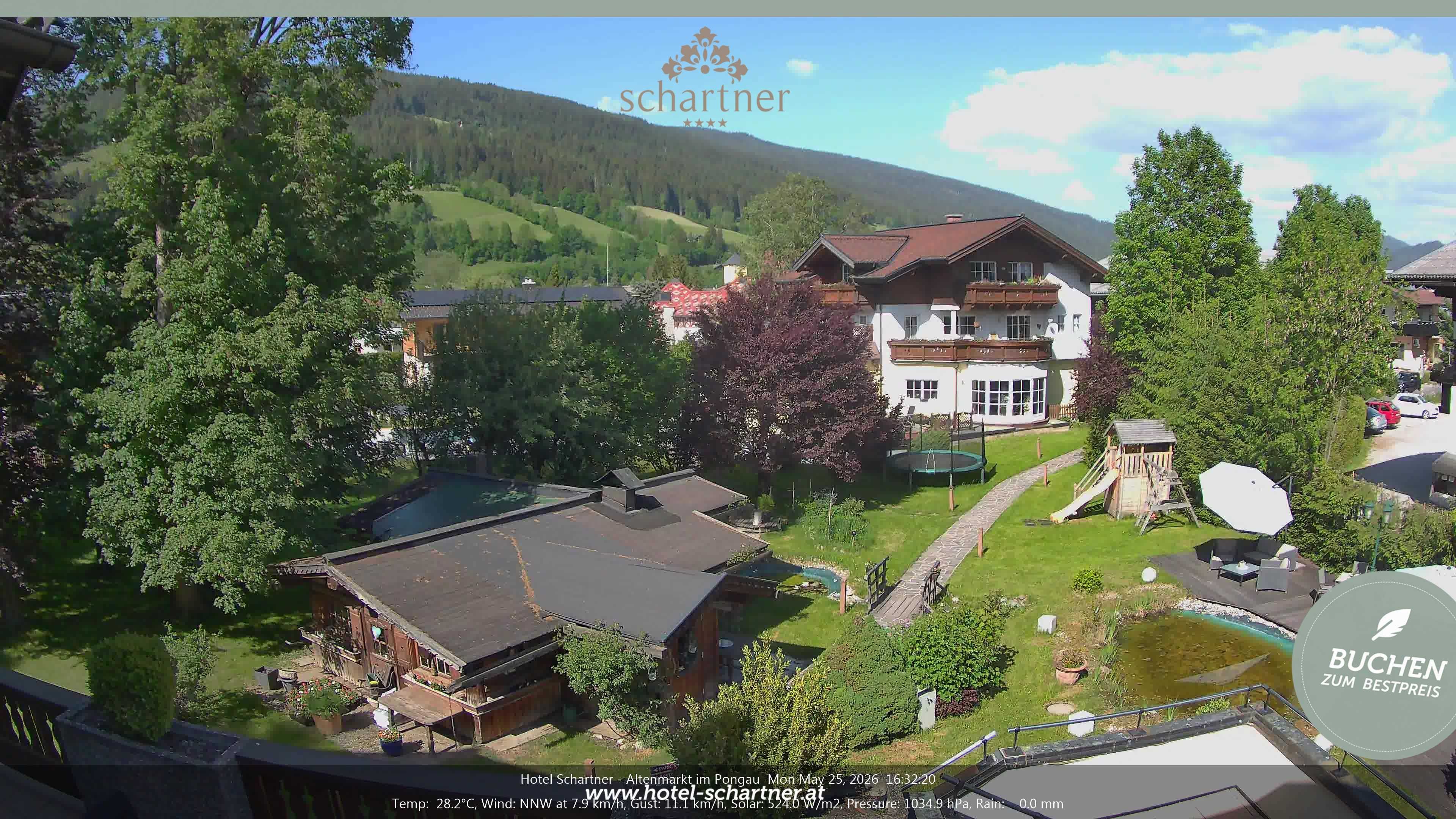 Archiv Foto Webcam Altenmarkt: Hotel Schartner