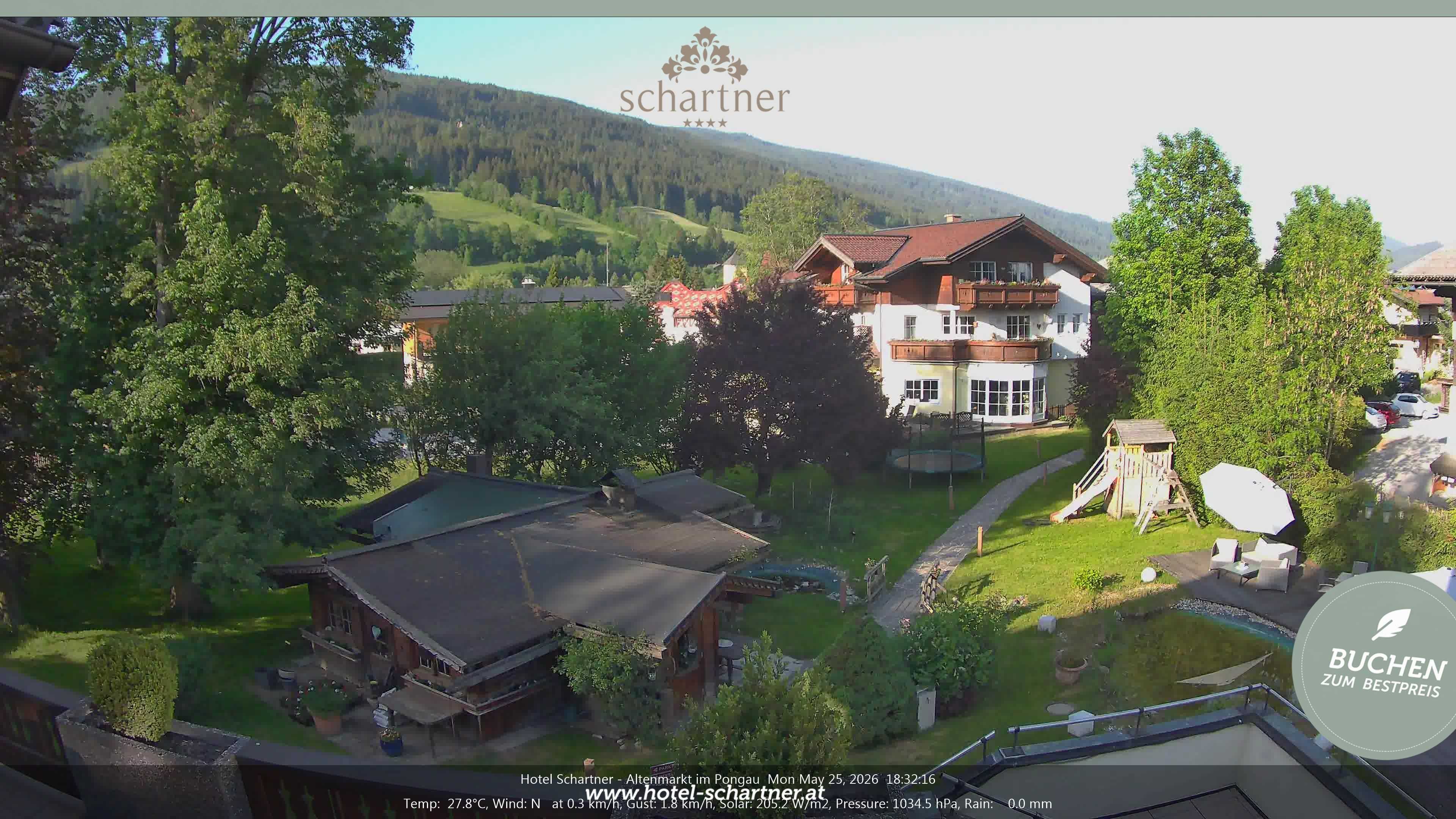 Archiv Foto Webcam Altenmarkt: Hotel Schartner