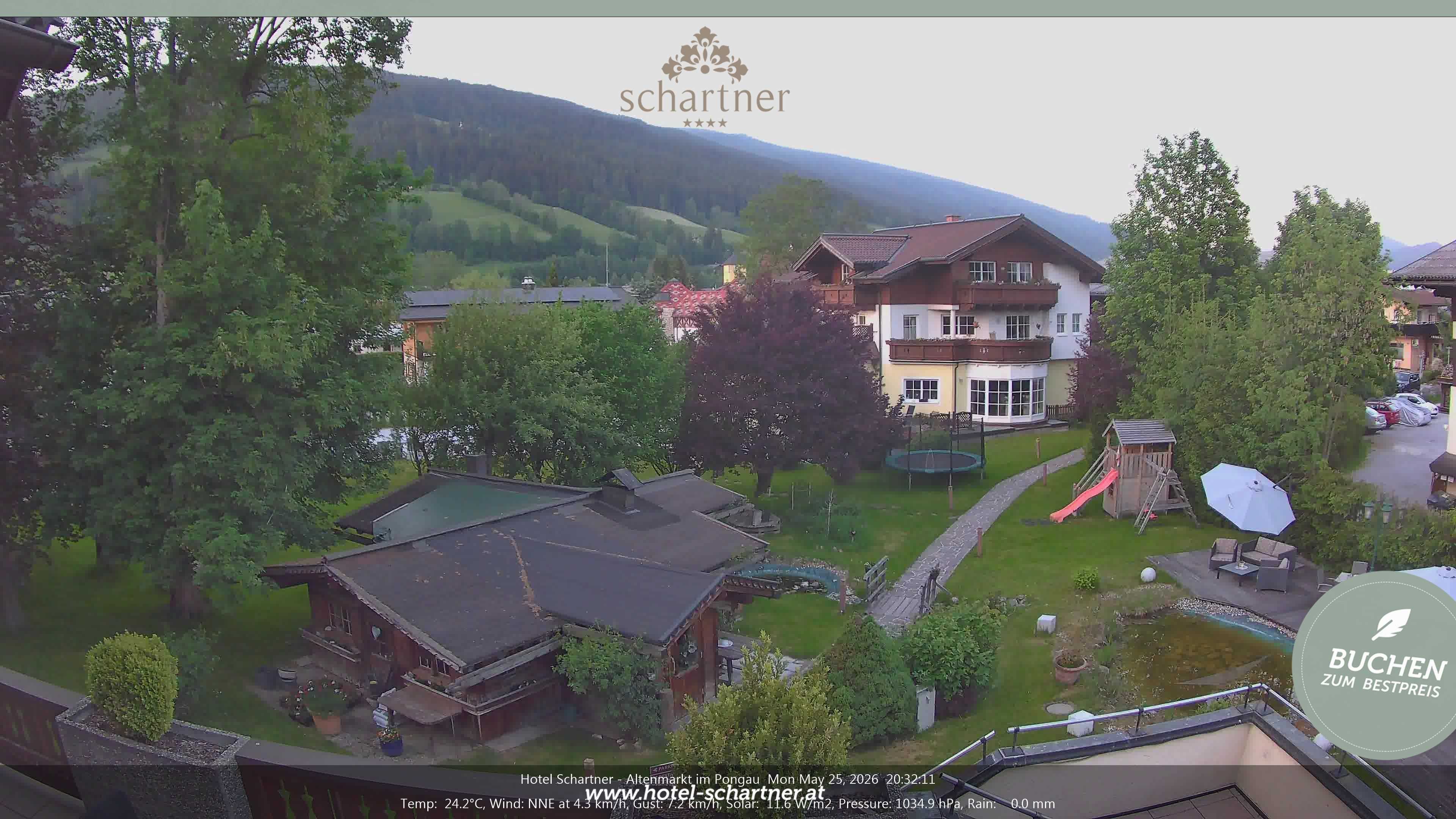 Archiv Foto Webcam Altenmarkt: Hotel Schartner