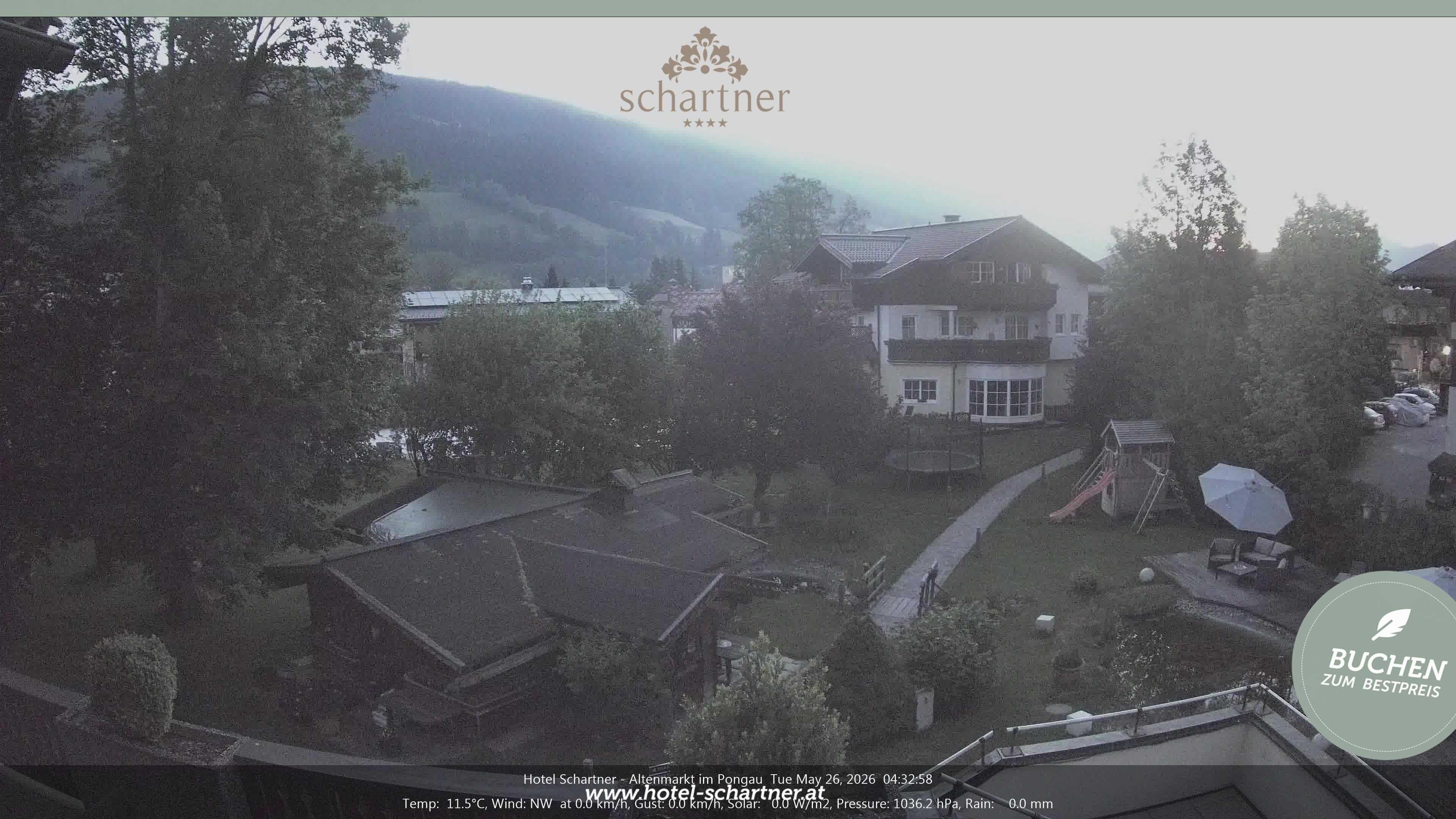 Archiv Foto Webcam Altenmarkt: Hotel Schartner