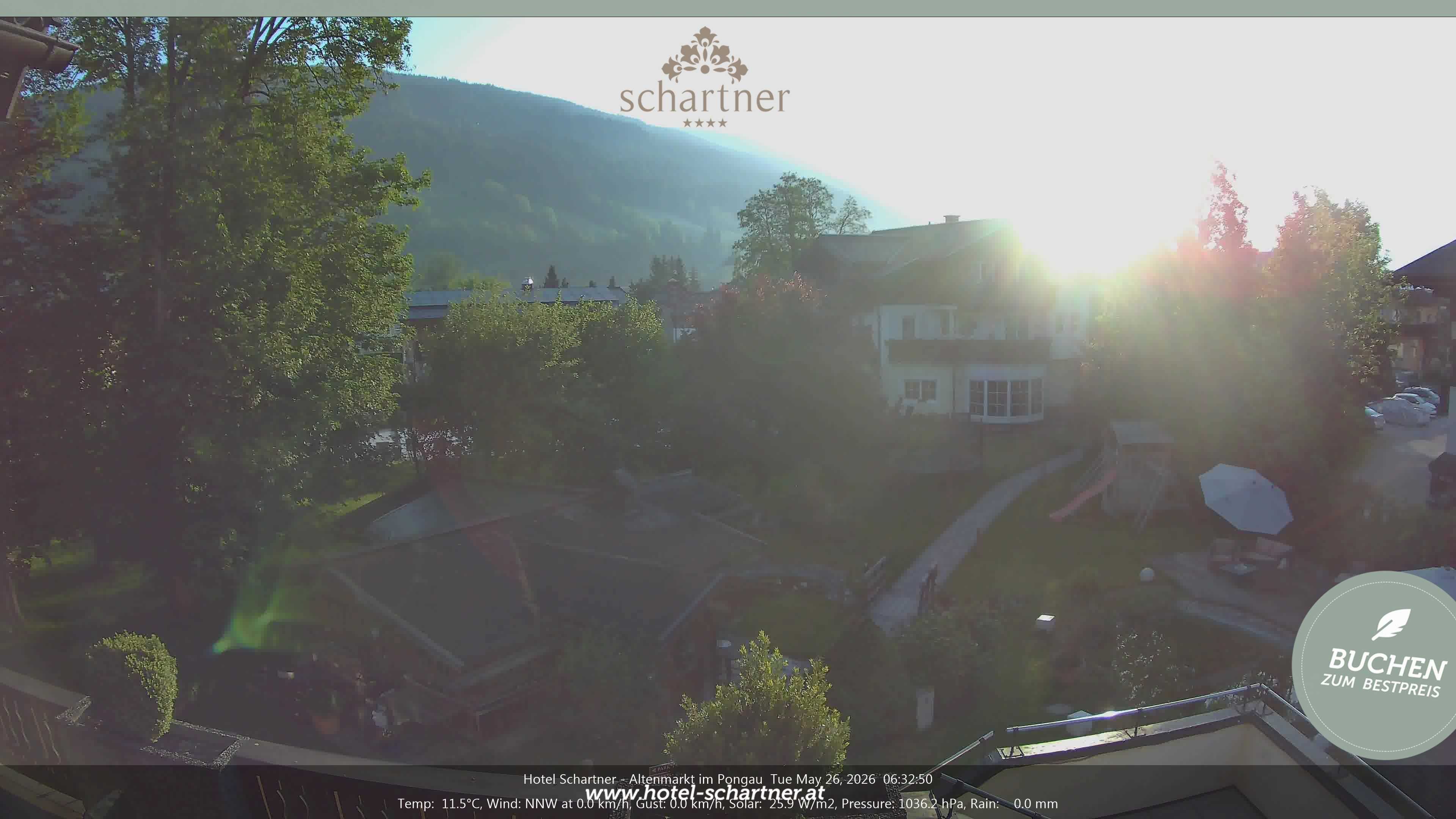 Archiv Foto Webcam Altenmarkt: Hotel Schartner