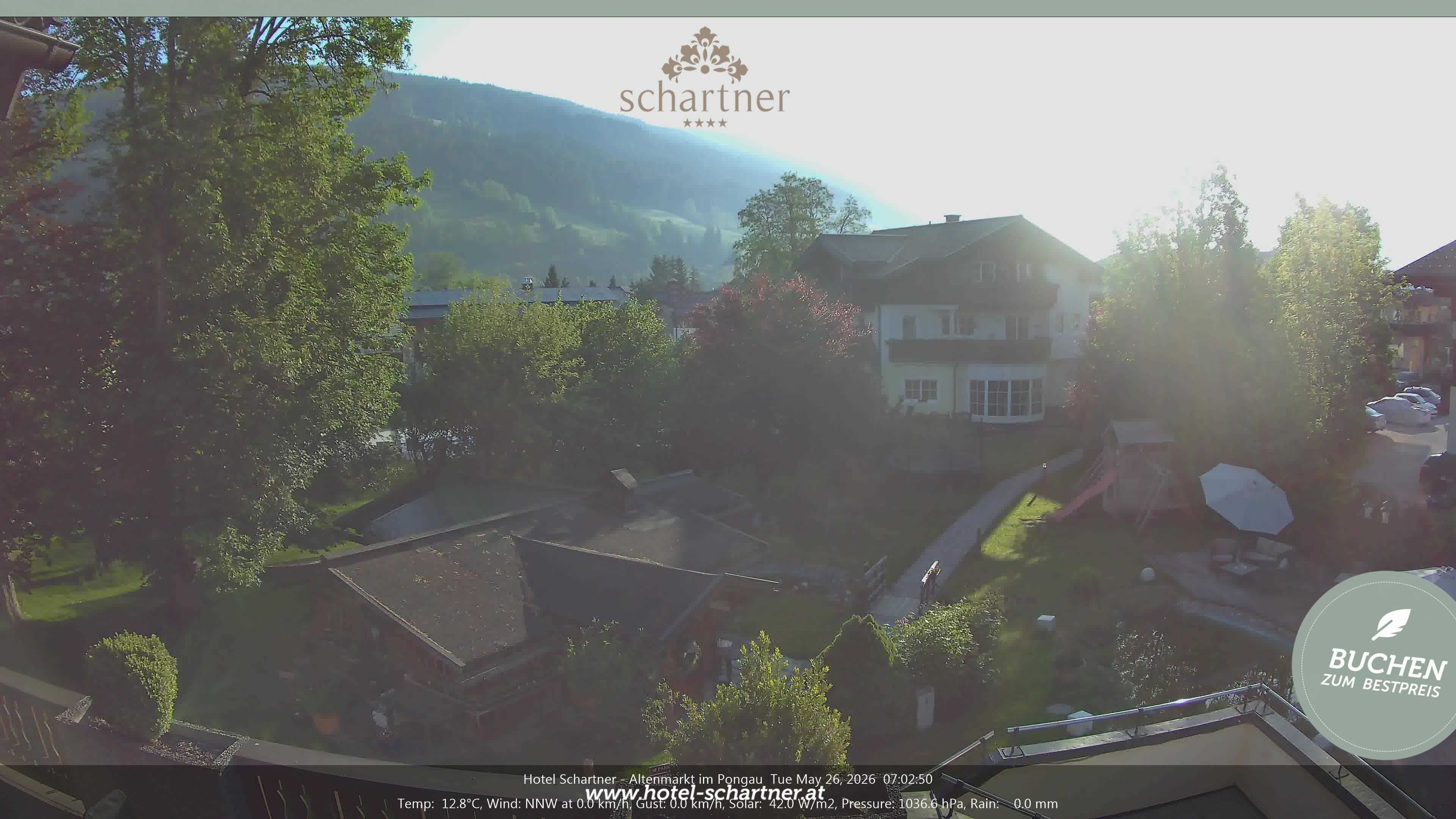 Archiv Foto Webcam Altenmarkt: Hotel Schartner