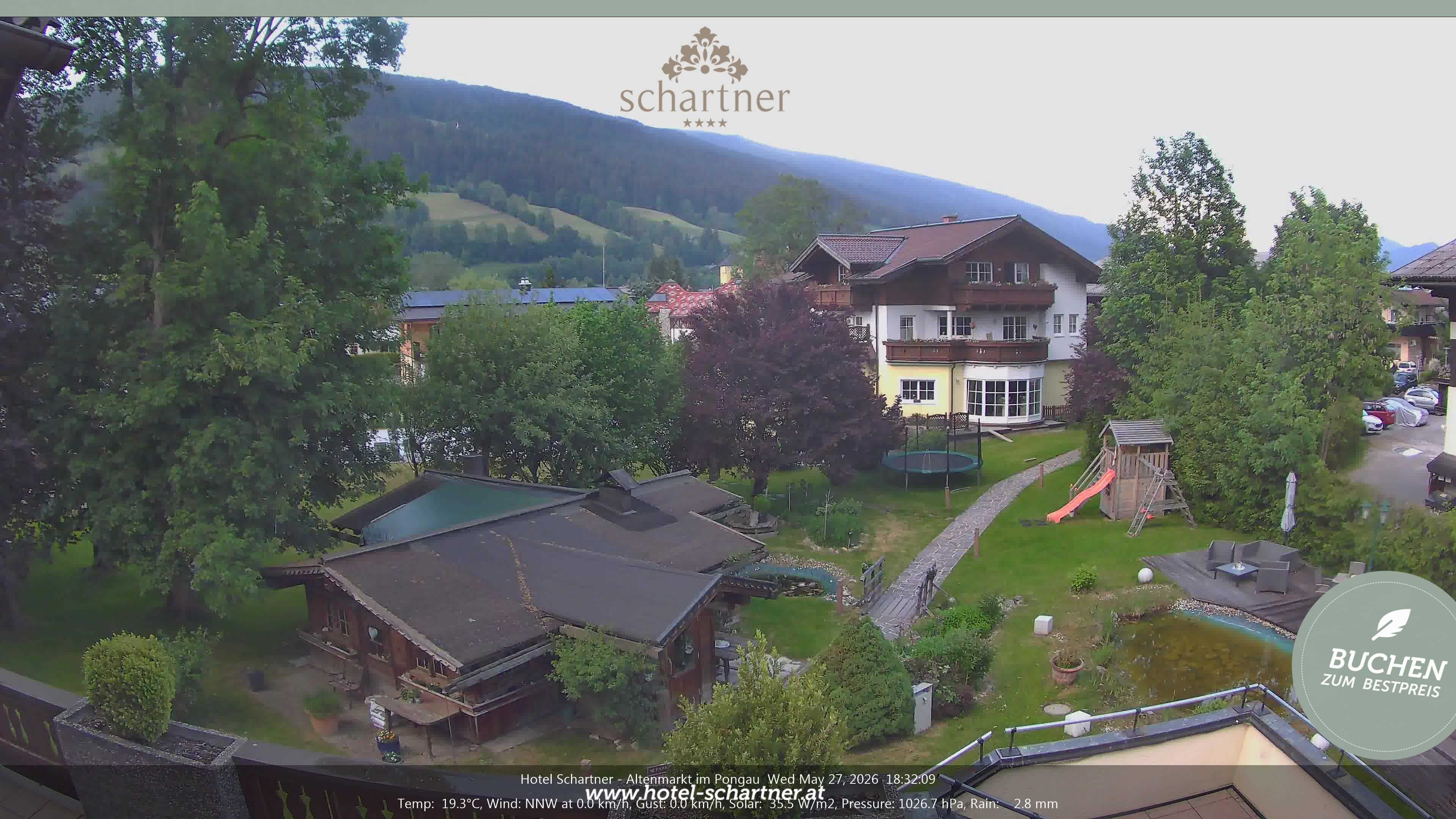 Archiv Foto Webcam Altenmarkt: Hotel Schartner