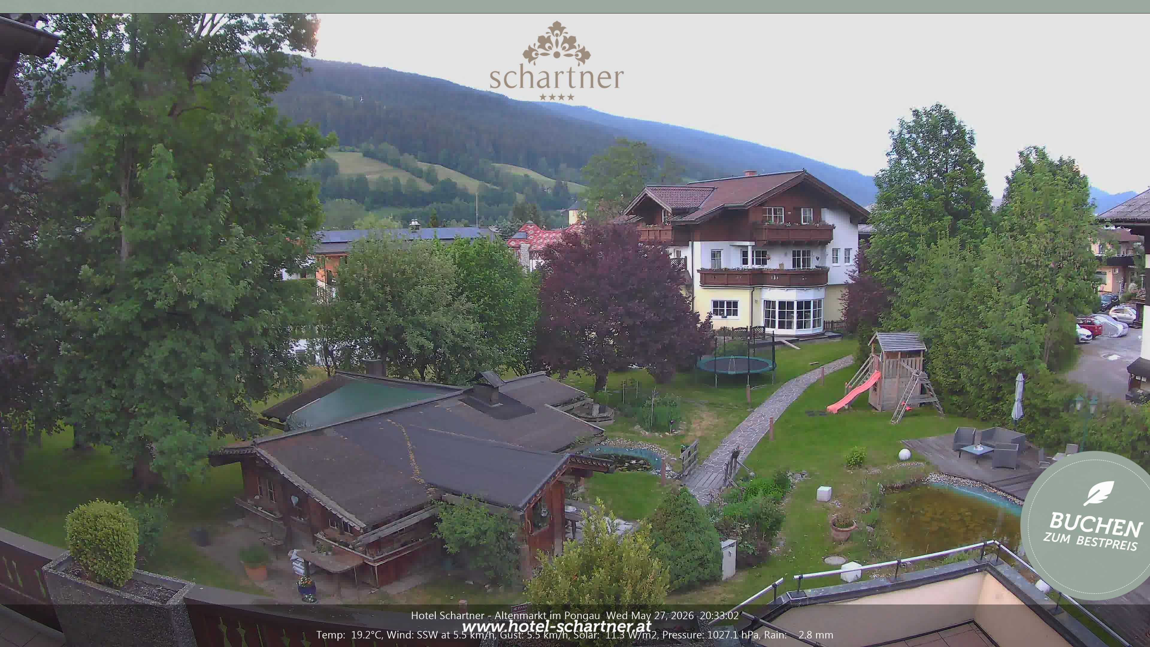 Archiv Foto Webcam Altenmarkt: Hotel Schartner