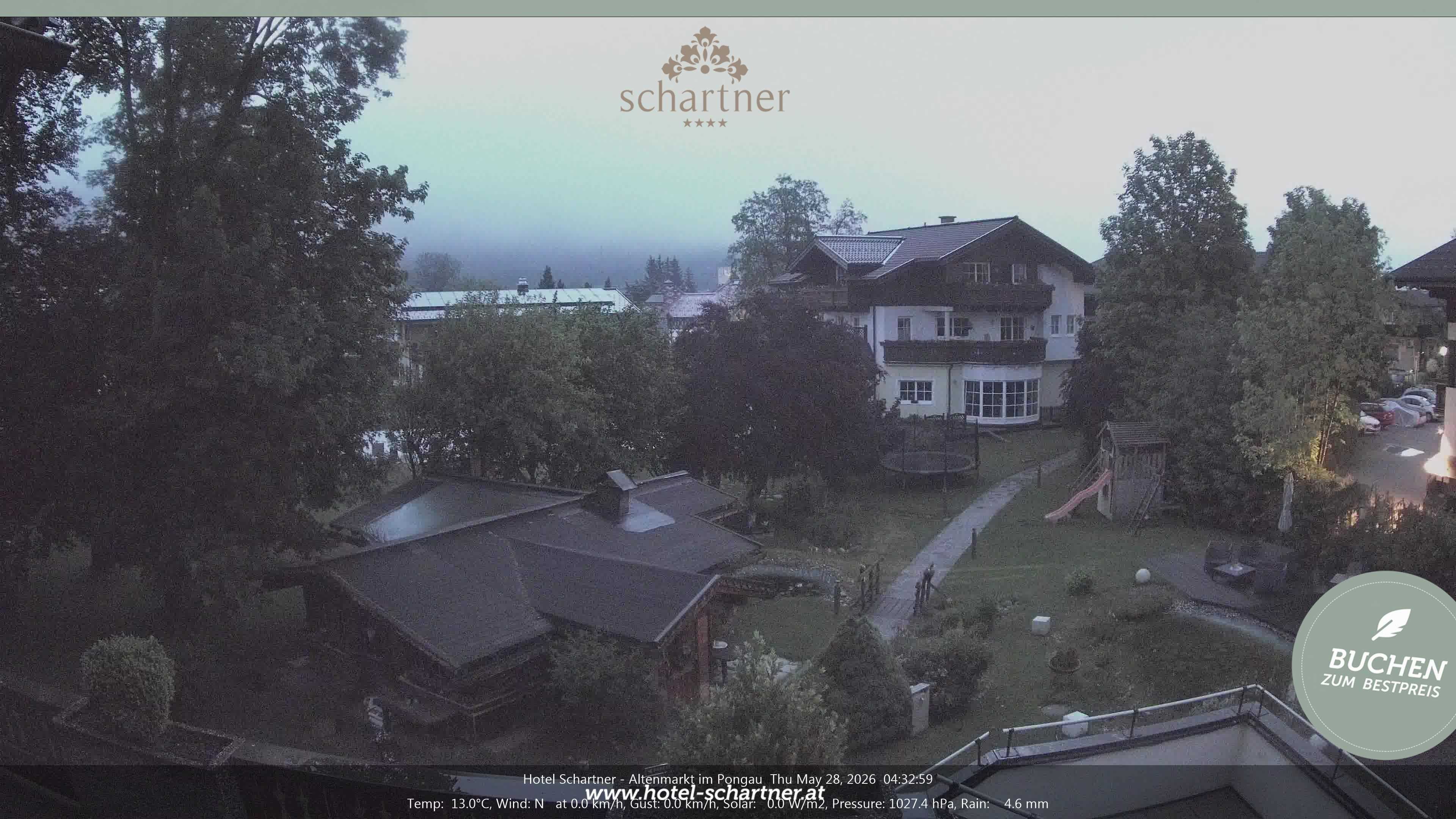 Archiv Foto Webcam Altenmarkt: Hotel Schartner