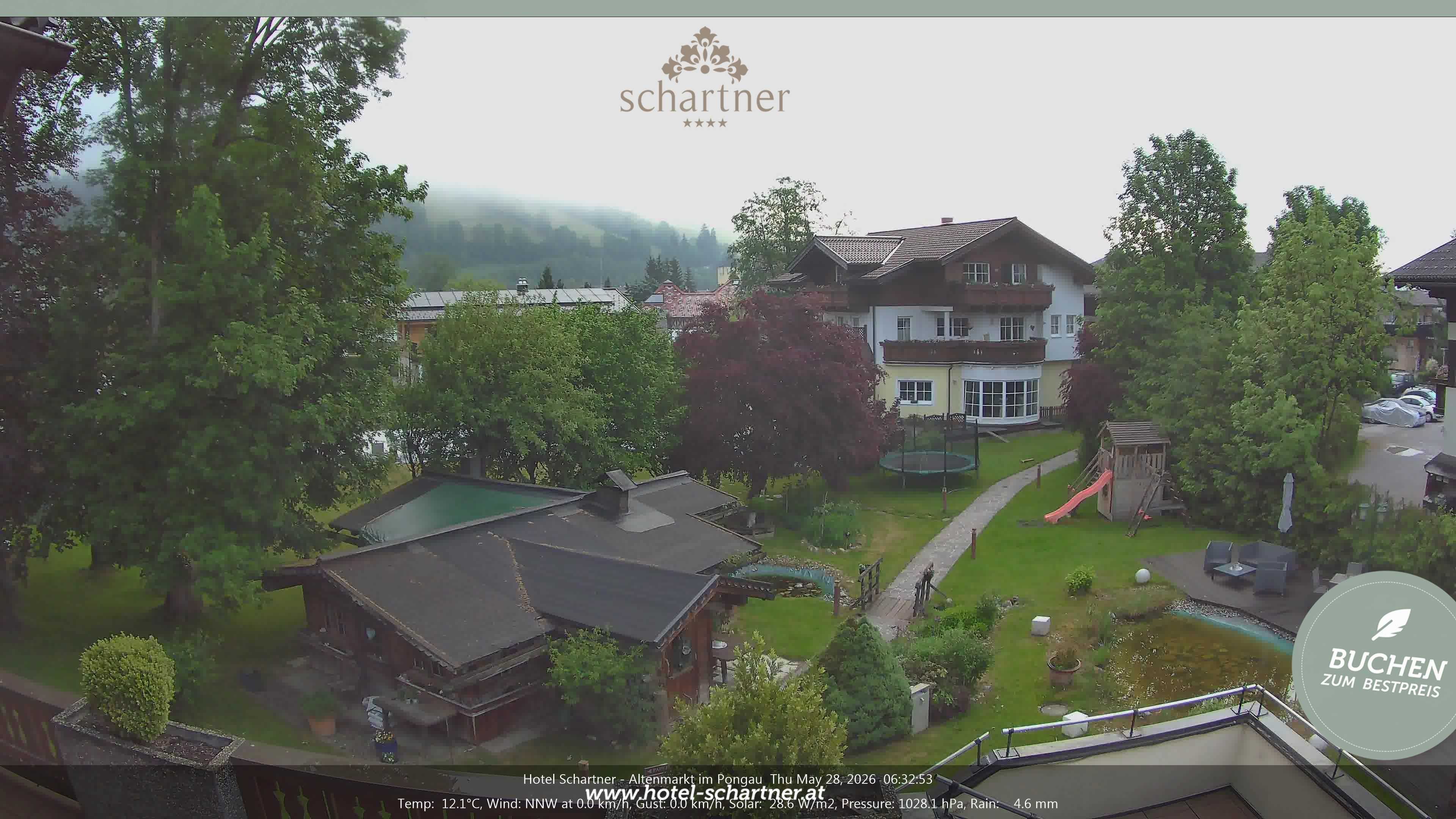 Archived image Webcam Altenmarkt im Pongau: Hotel Schartner