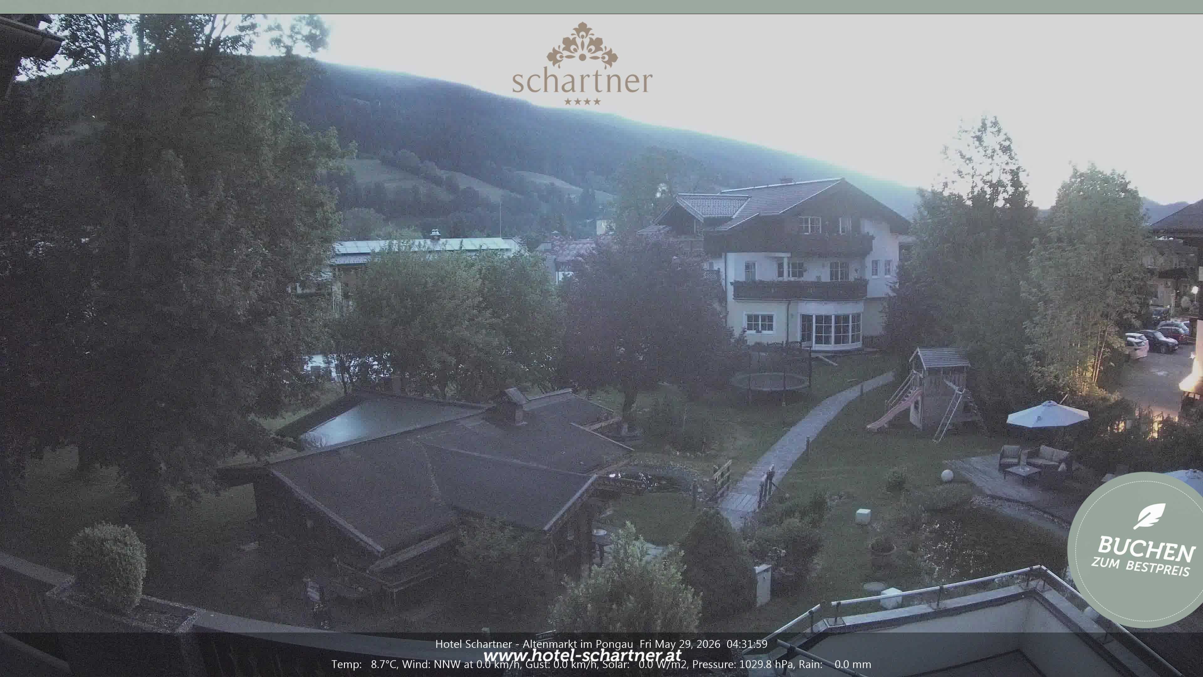 Archiv Foto Webcam Altenmarkt: Hotel Schartner