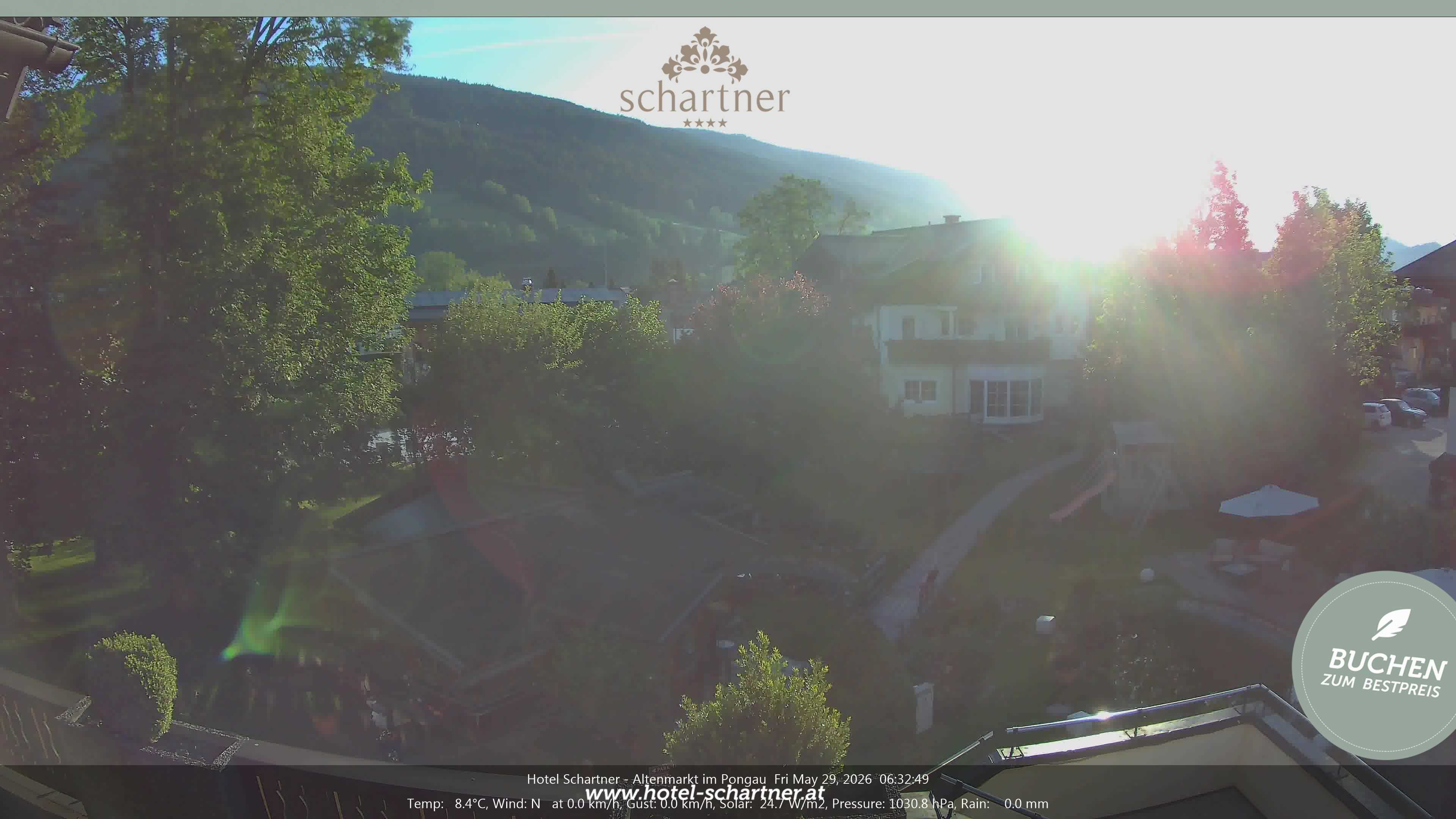 Archiv Foto Webcam Altenmarkt: Hotel Schartner