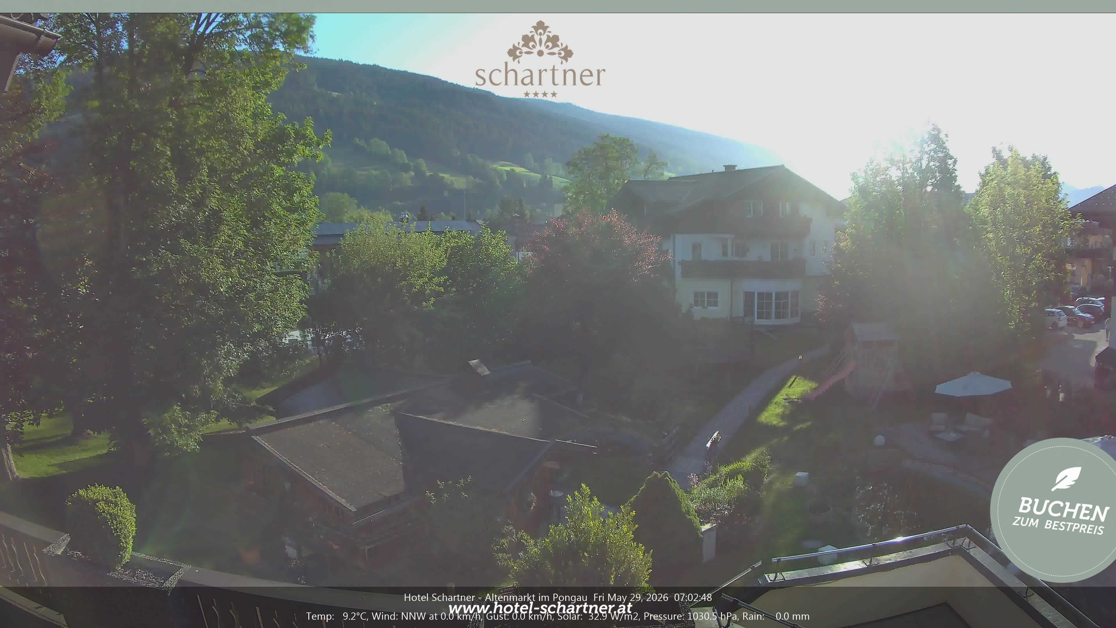 Archiv Foto Webcam Altenmarkt: Hotel Schartner