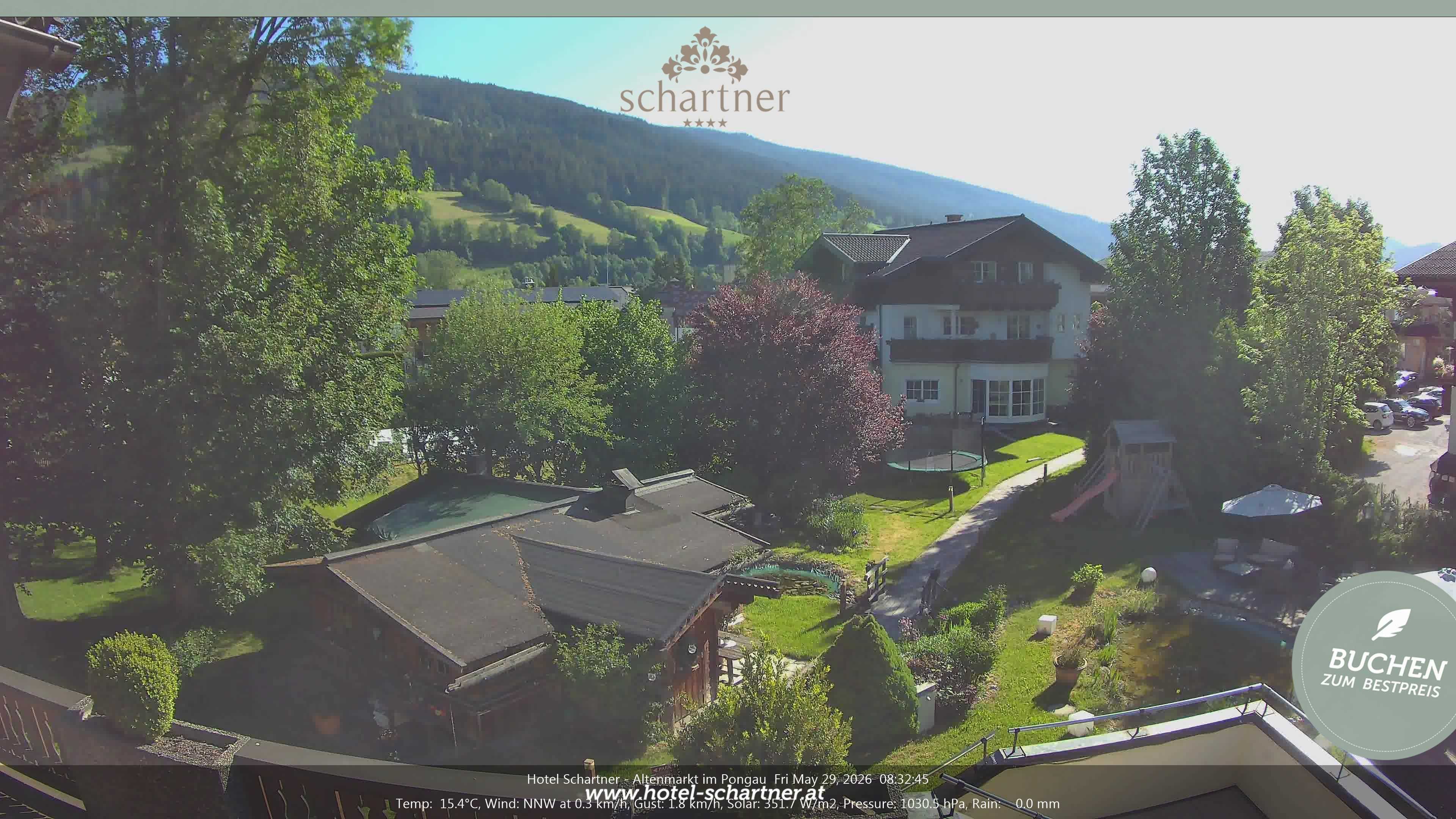 Archiv Foto Webcam Altenmarkt: Hotel Schartner