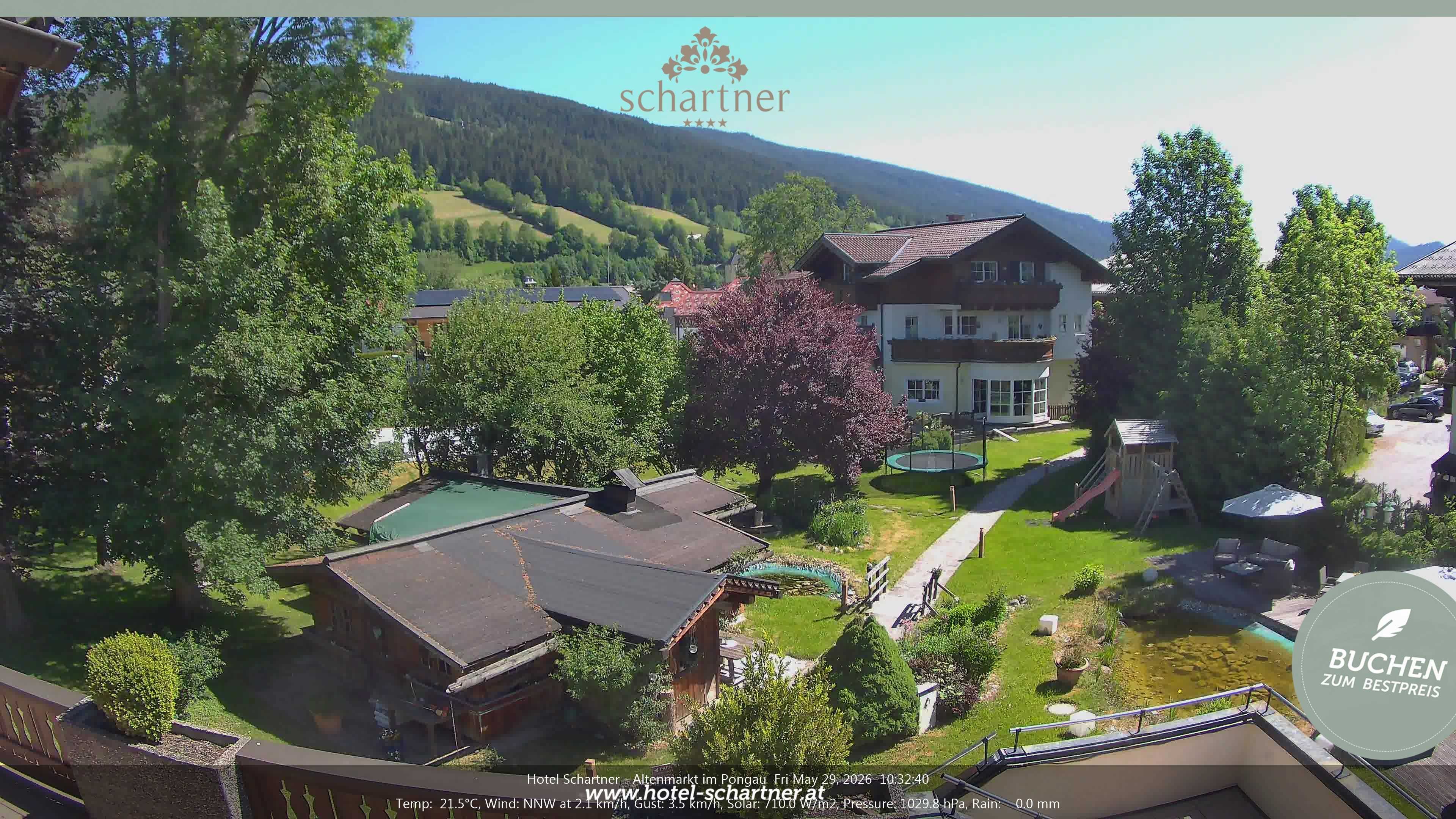 Archiv Foto Webcam Altenmarkt: Hotel Schartner
