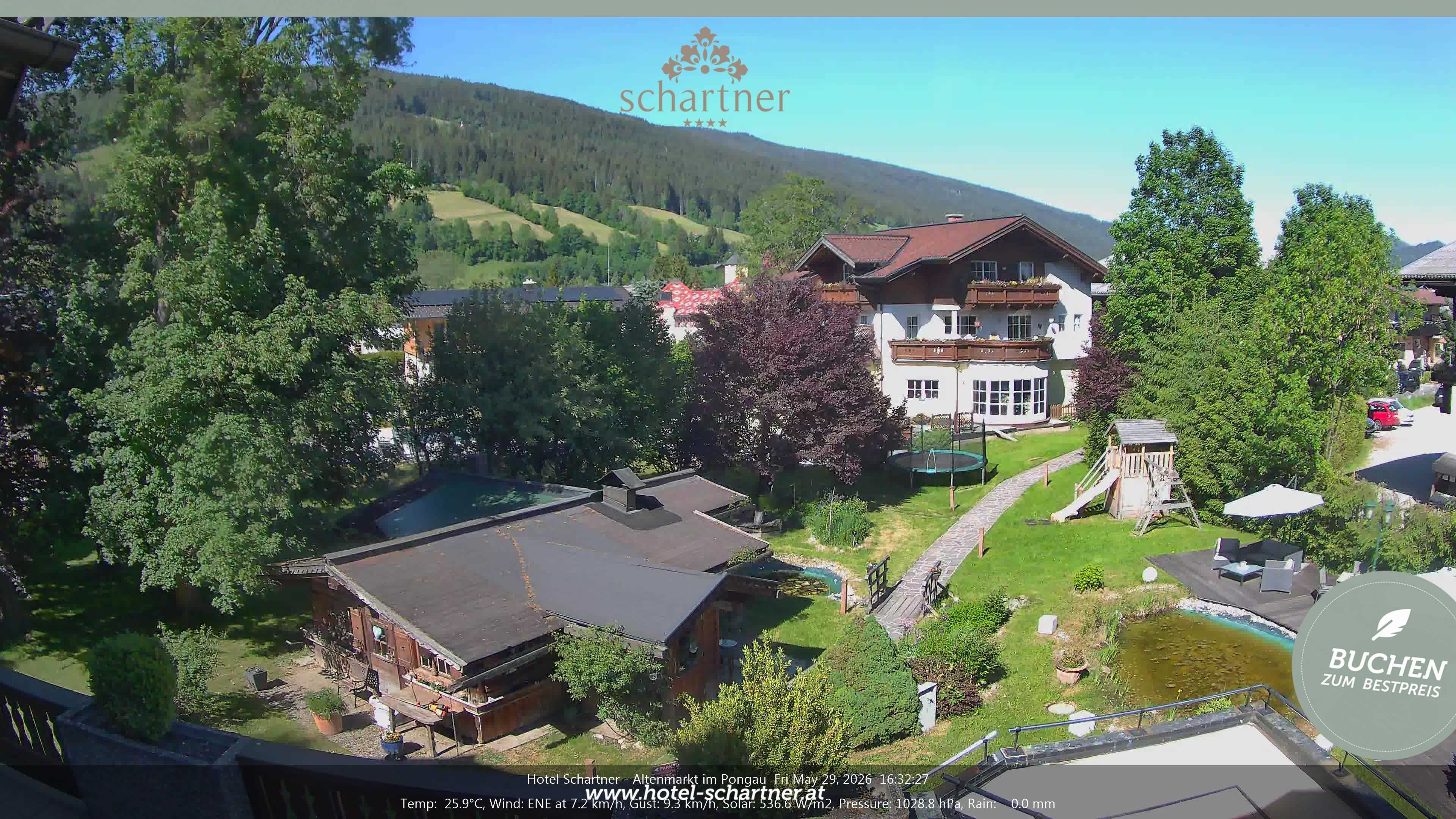 Archiv Foto Webcam Altenmarkt: Hotel Schartner