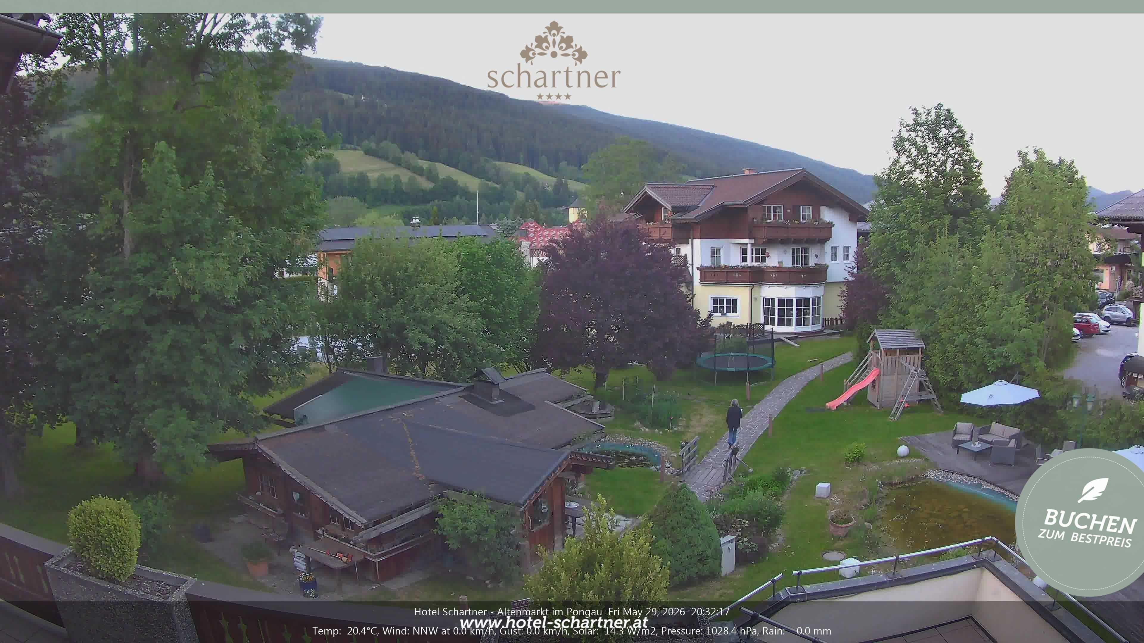 Archiv Foto Webcam Altenmarkt: Hotel Schartner