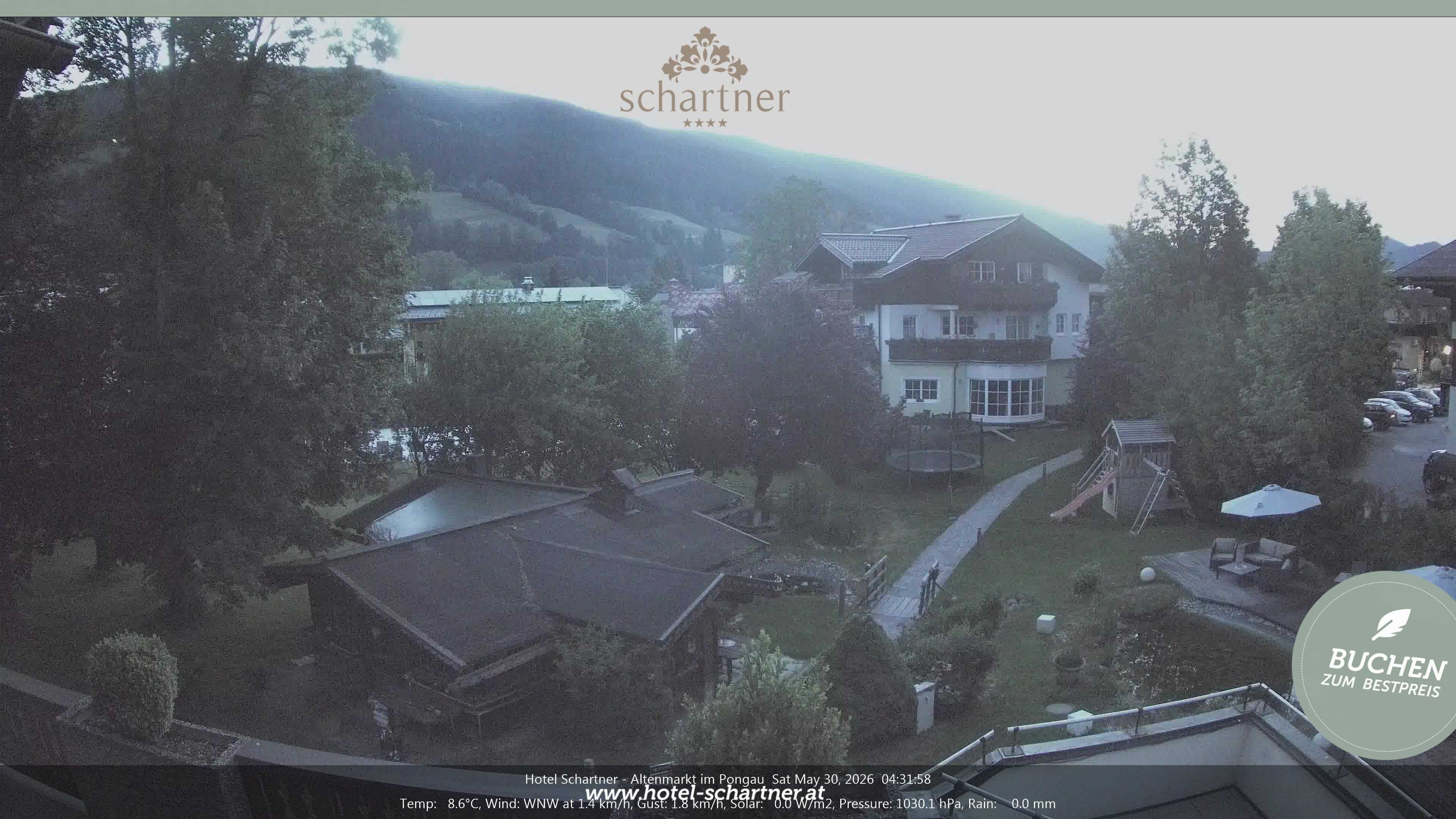 Archiv Foto Webcam Altenmarkt: Hotel Schartner