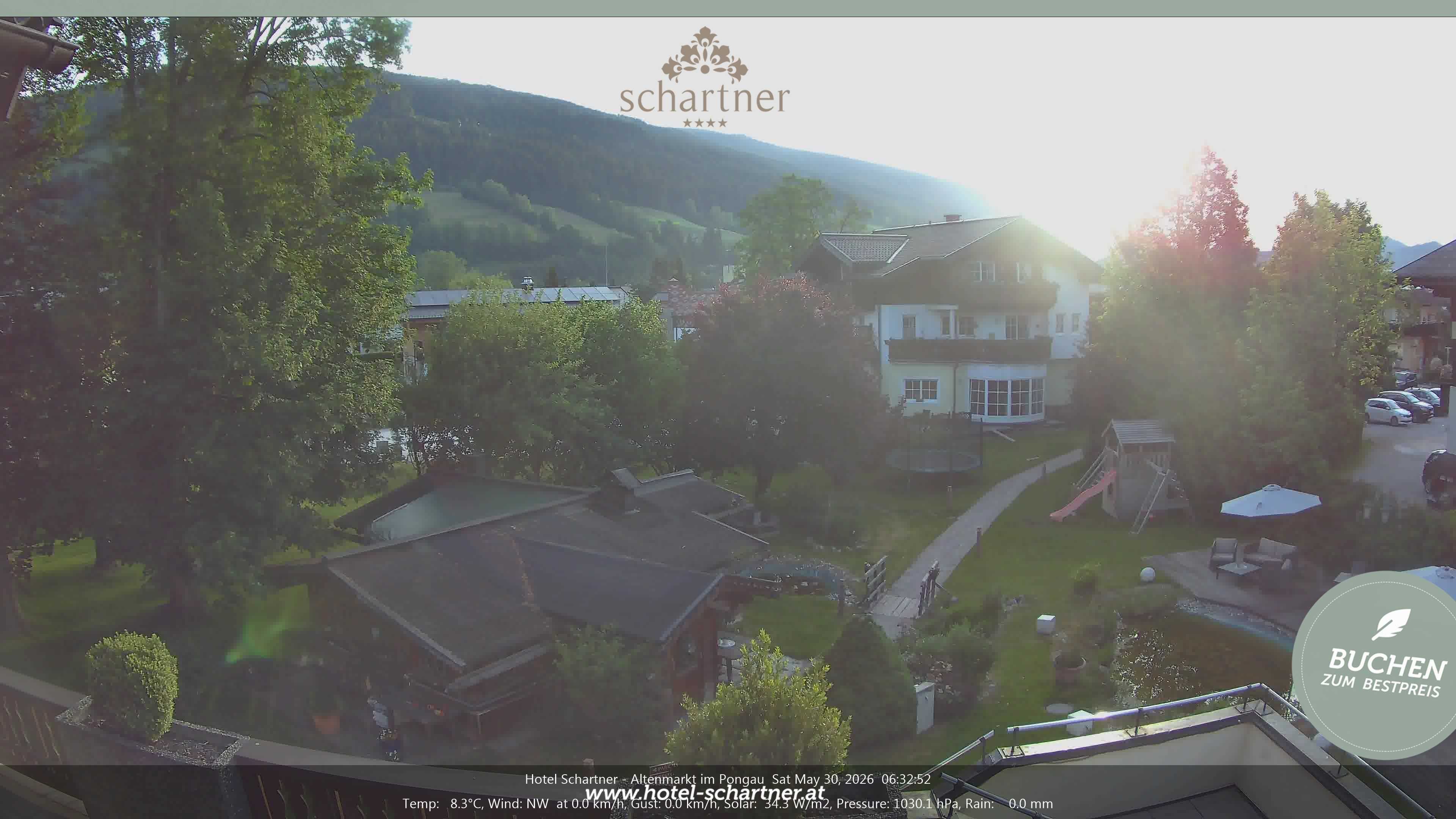 Archiv Foto Webcam Altenmarkt: Hotel Schartner