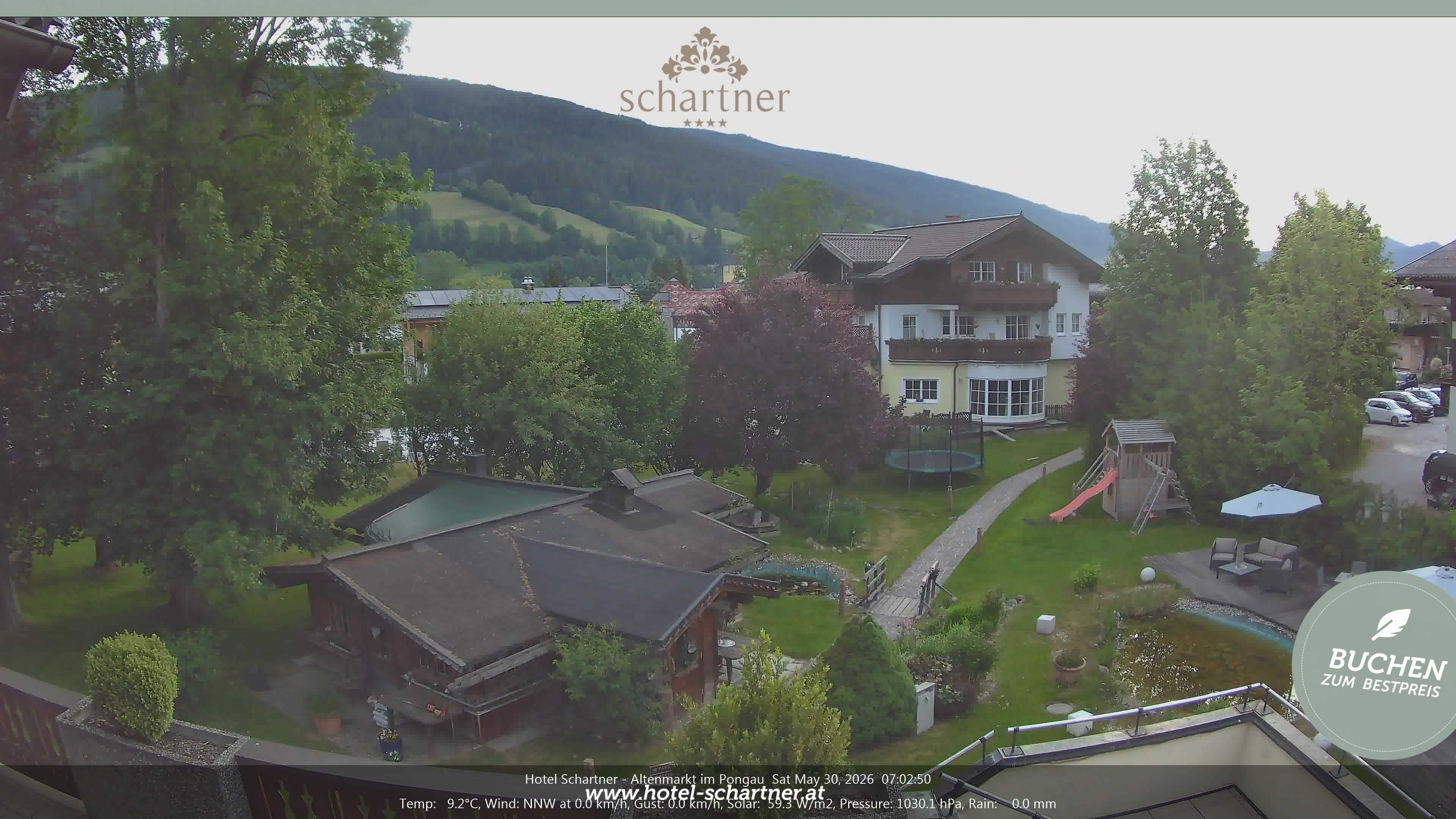 Archiv Foto Webcam Altenmarkt: Hotel Schartner