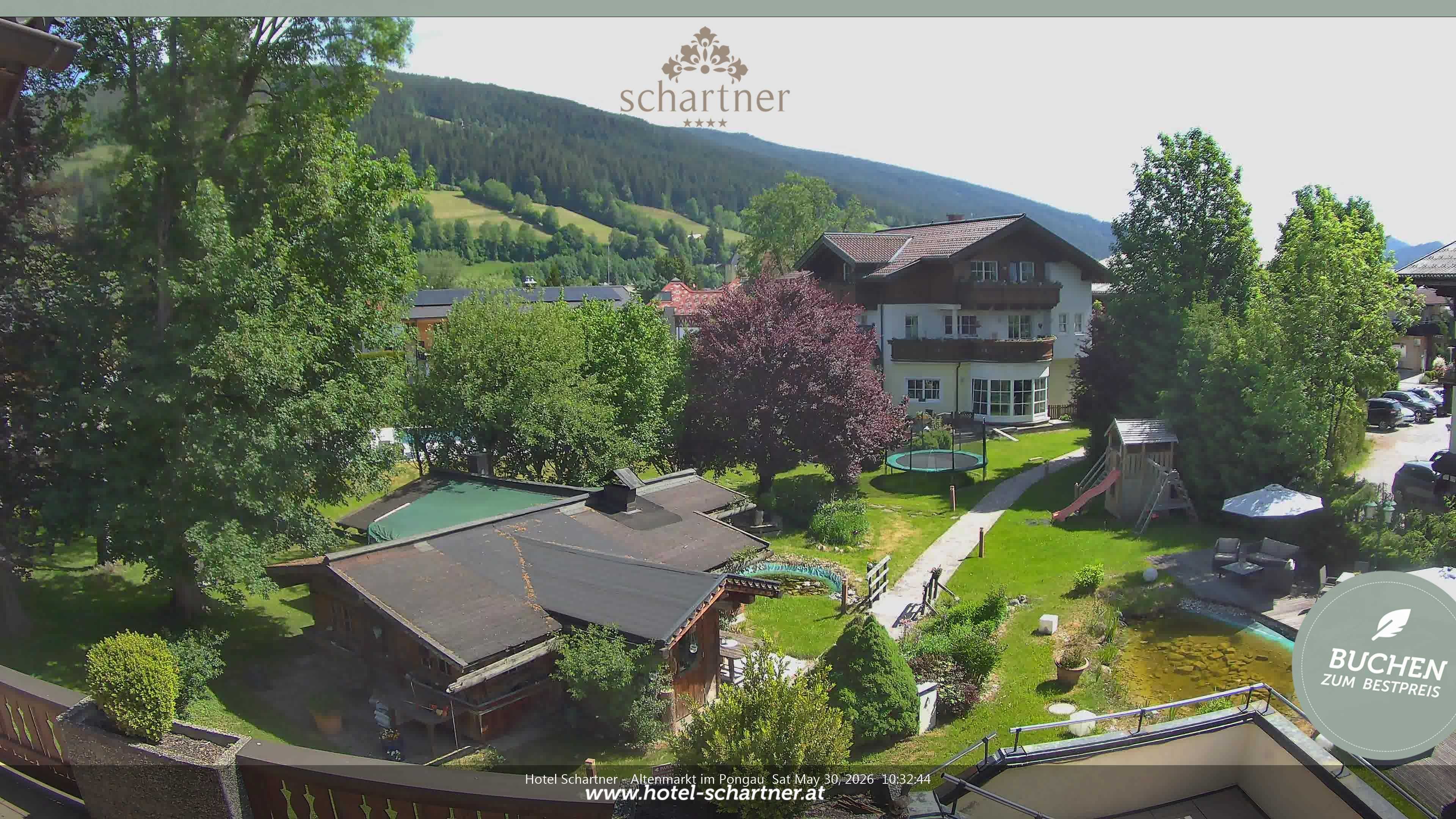 Archiv Foto Webcam Altenmarkt: Hotel Schartner
