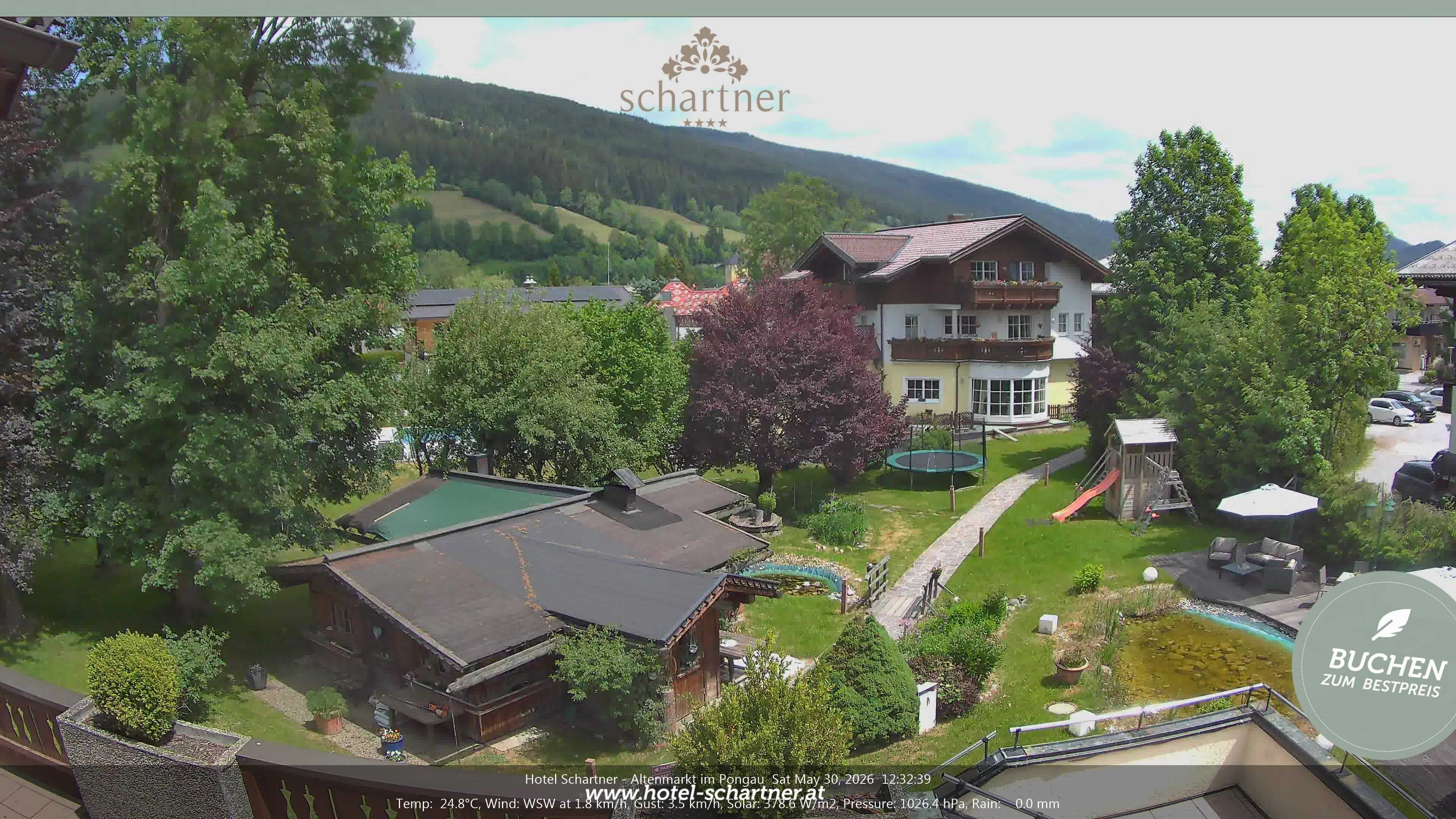 Archiv Foto Webcam Altenmarkt: Hotel Schartner